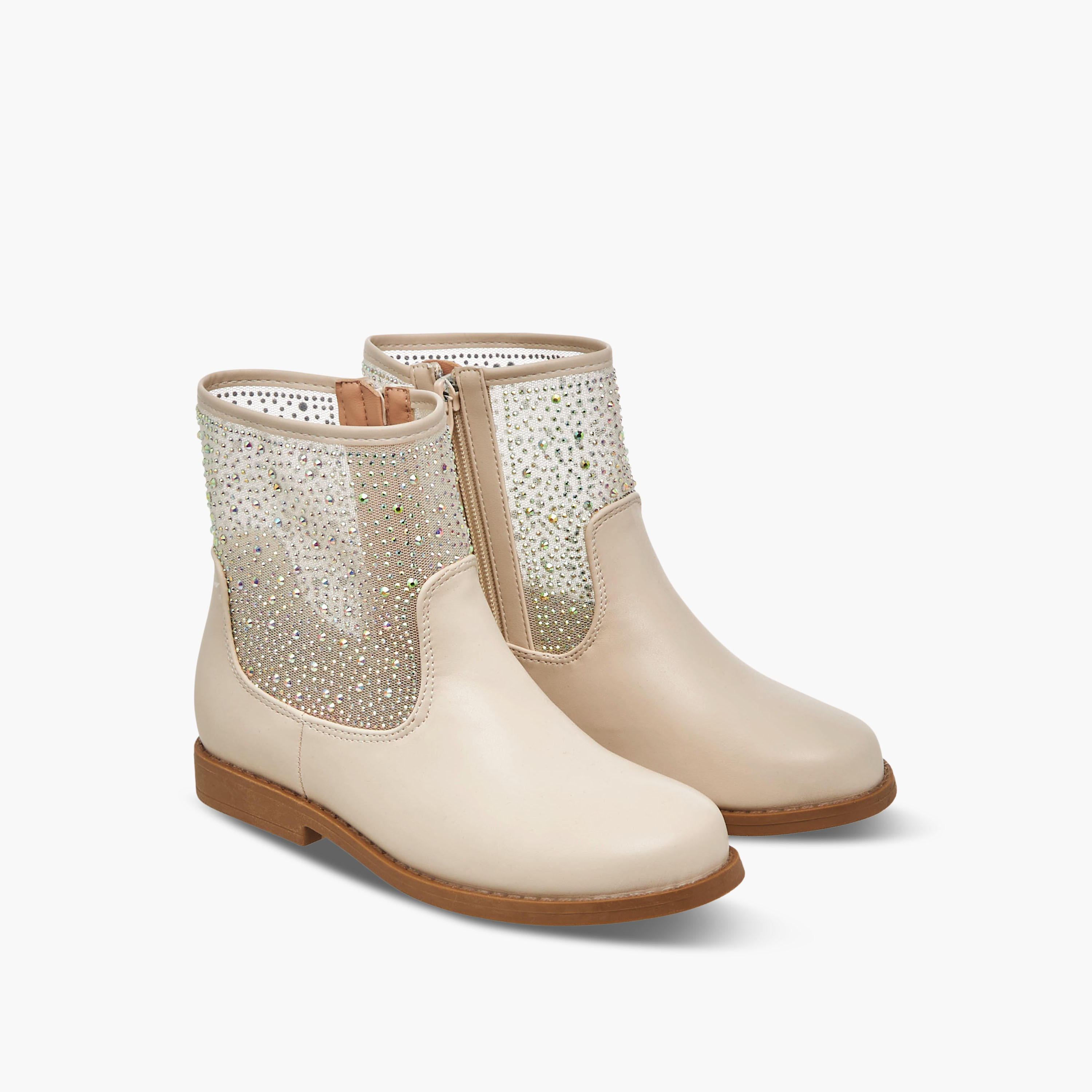 بوت مزين بقصة عالية للبنات من سيليست-girls-shoes-boots-image-6