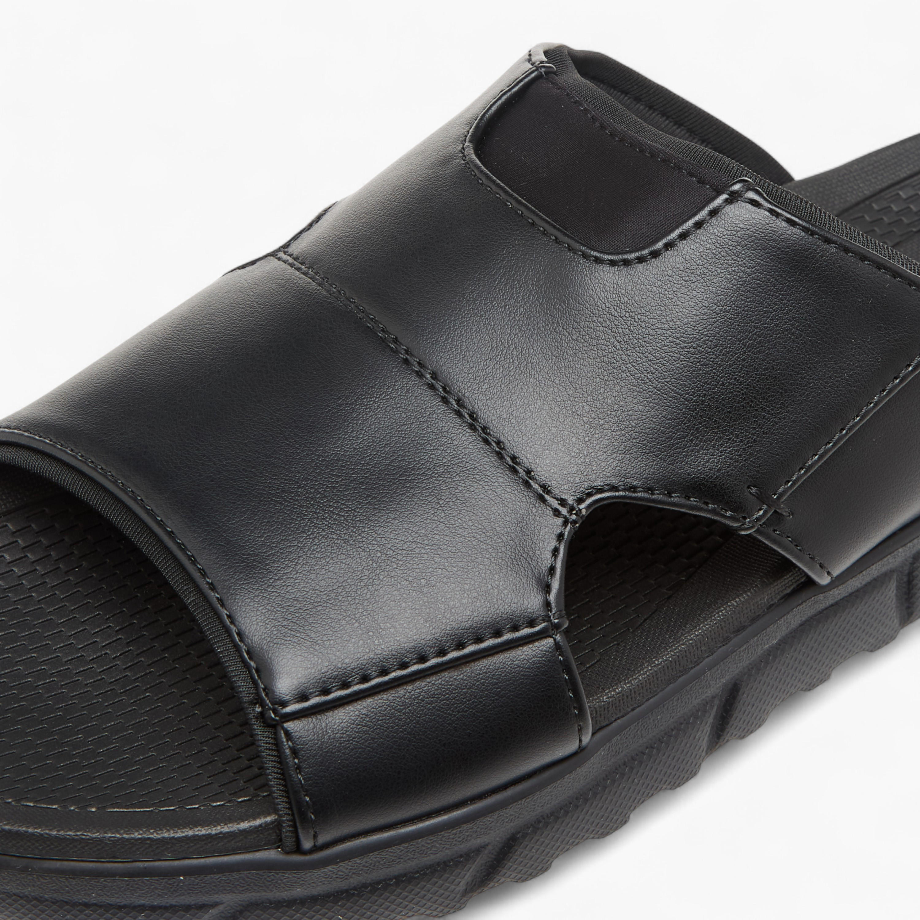 Le Confort Solid Slip-On Comfort Sandals-men-shoes-sandals-image-4