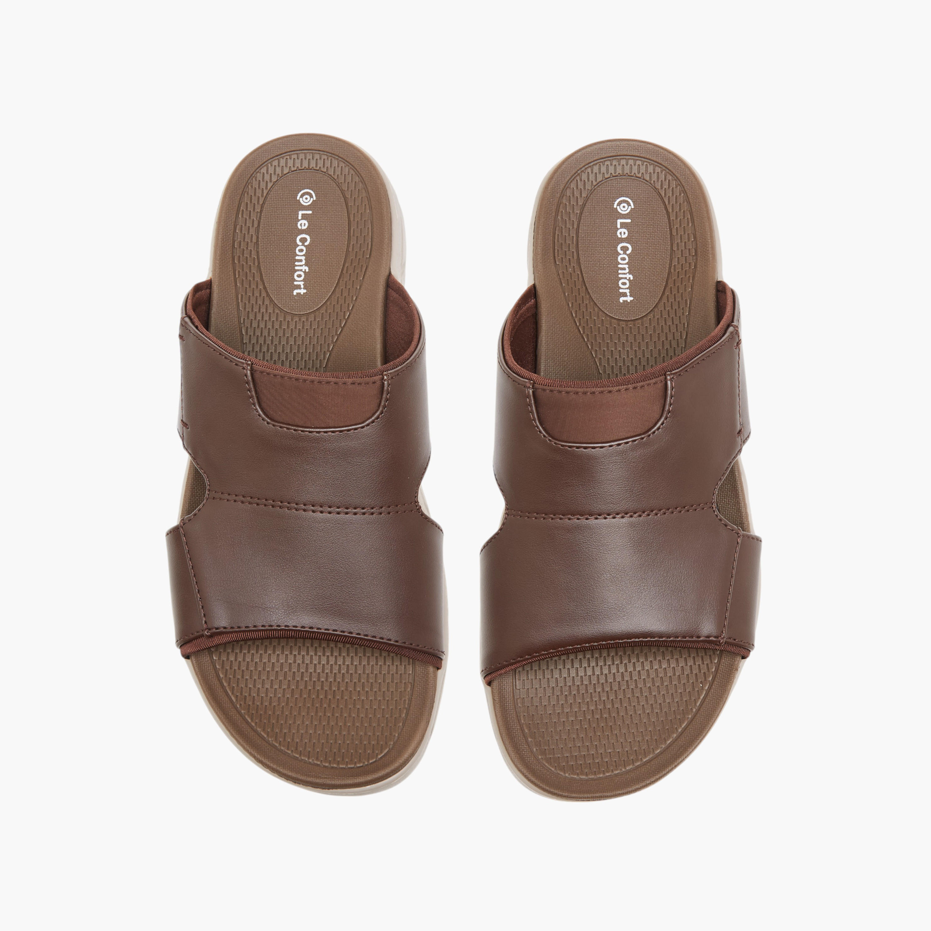Le Confort Solid Slip-On Comfort Sandals-men-shoes-sandals-image-1