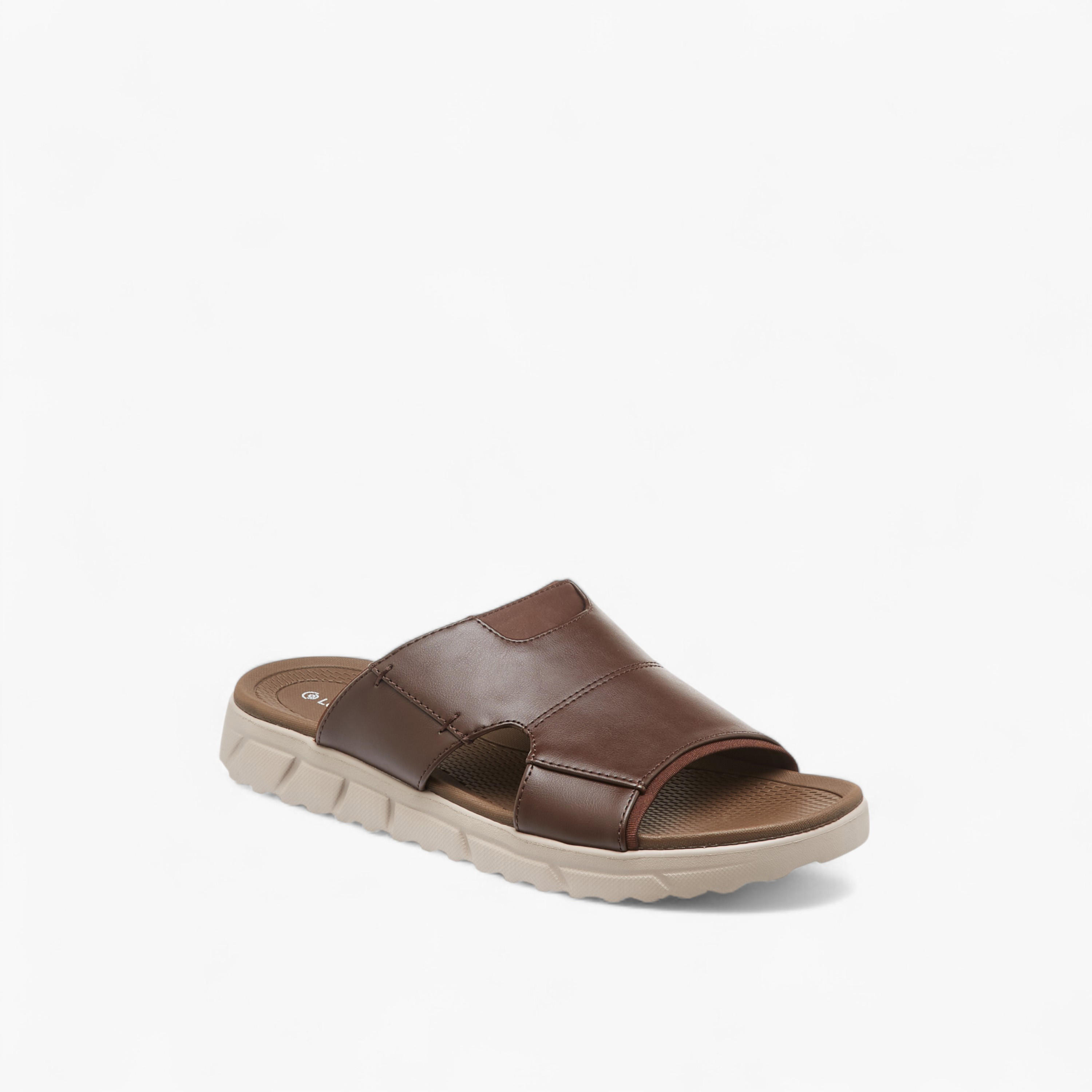 Le Confort Solid Slip-On Comfort Sandals-men-shoes-sandals-image-2