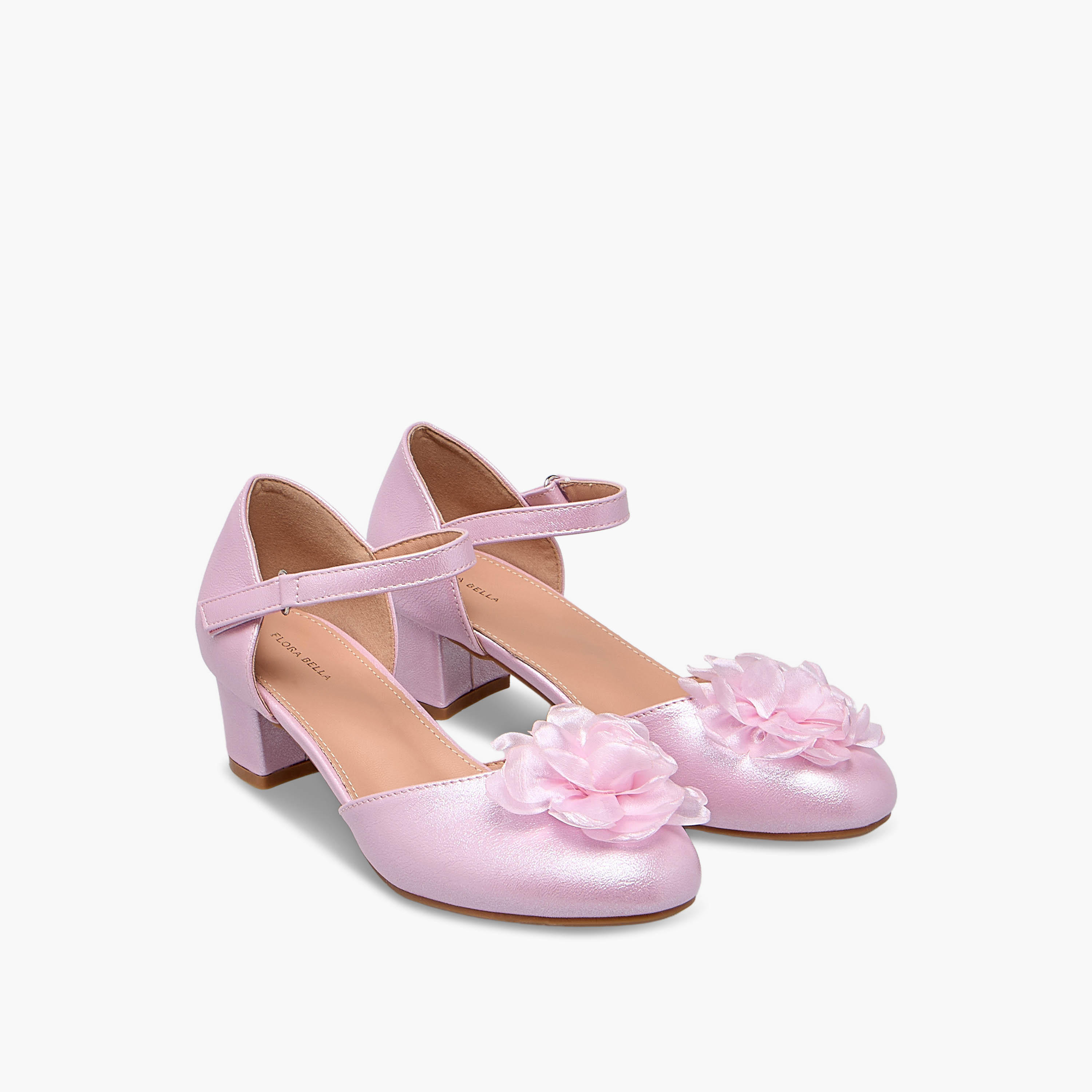 Flora Bella Girls Block Heel Ballerina Shoes-girls-shoes-ballerinas-image-1