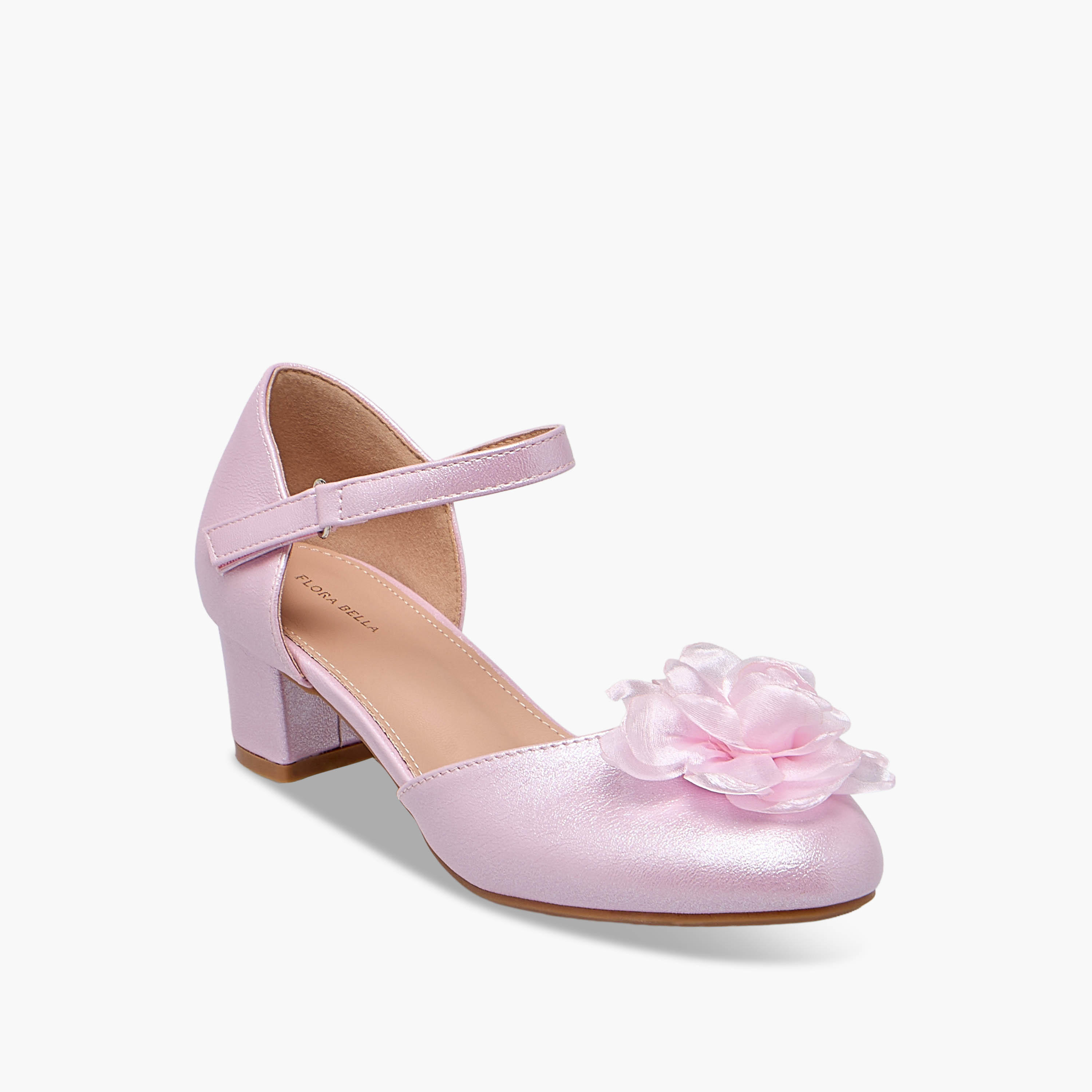 Flora Bella Girls Block Heel Ballerina Shoes-girls-shoes-ballerinas-image-2