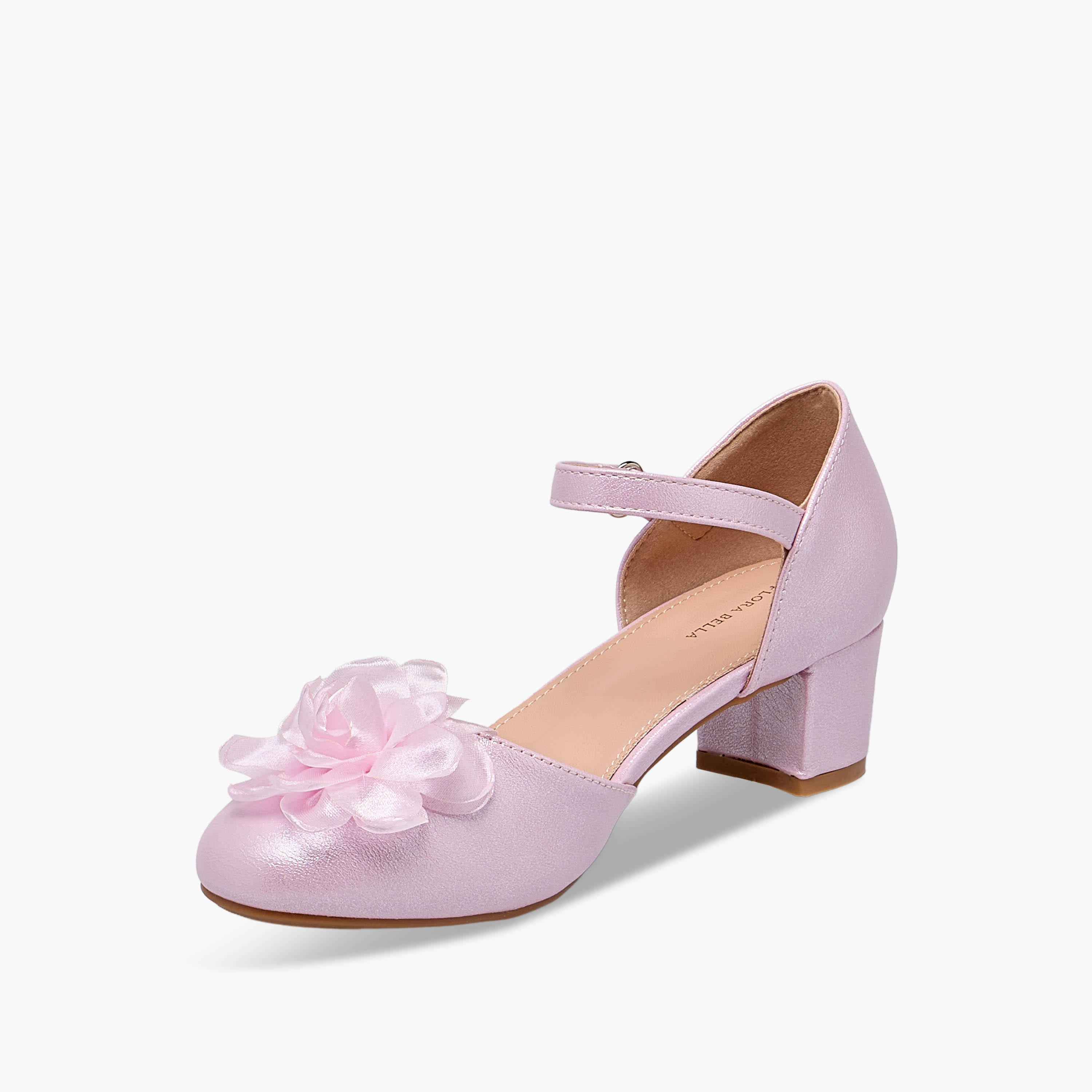 Flora Bella Girls Block Heel Ballerina Shoes-girls-shoes-ballerinas-image-4