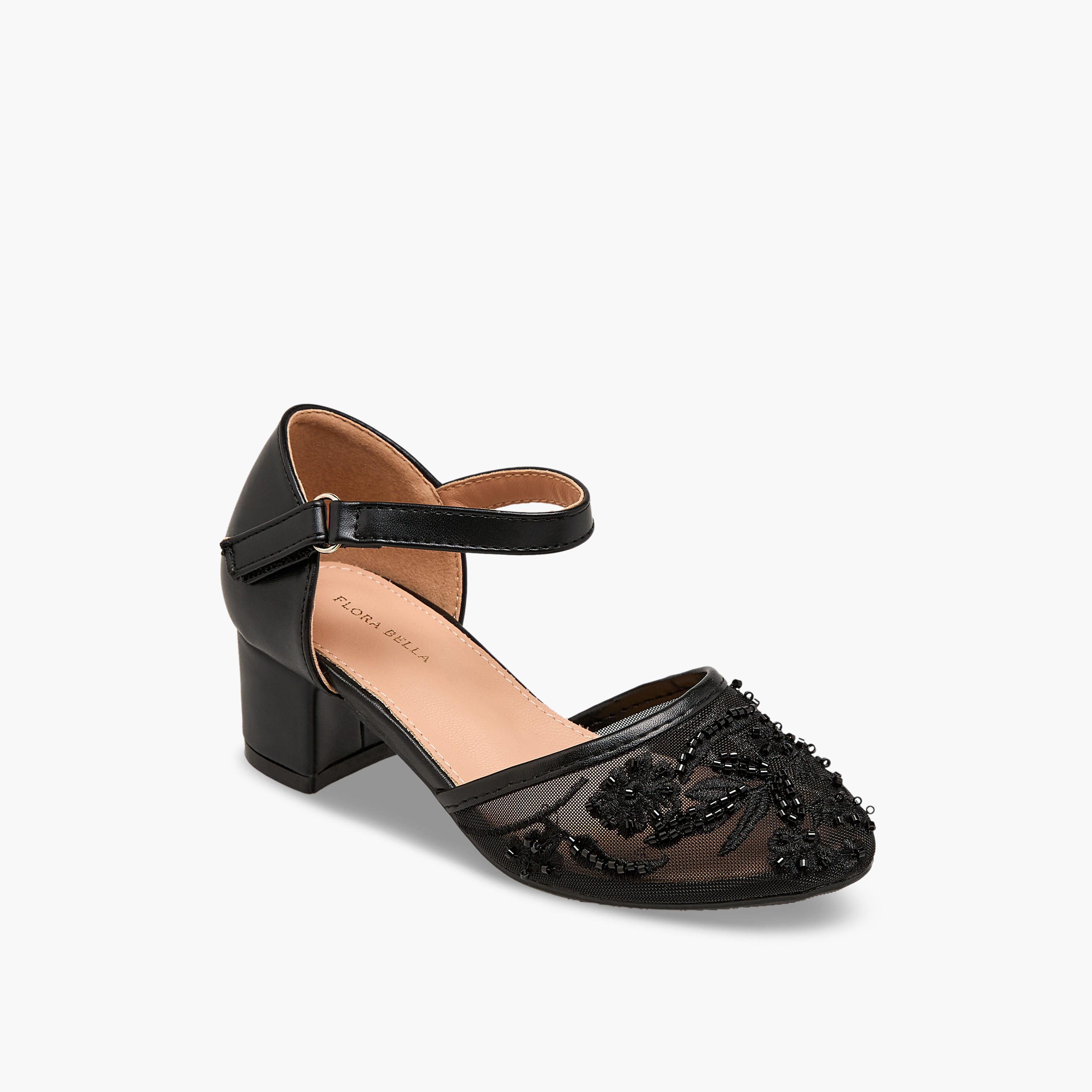 Flora Bella Girls Block Heel Ballerina Shoes-girls-shoes-maryjanes-image-2