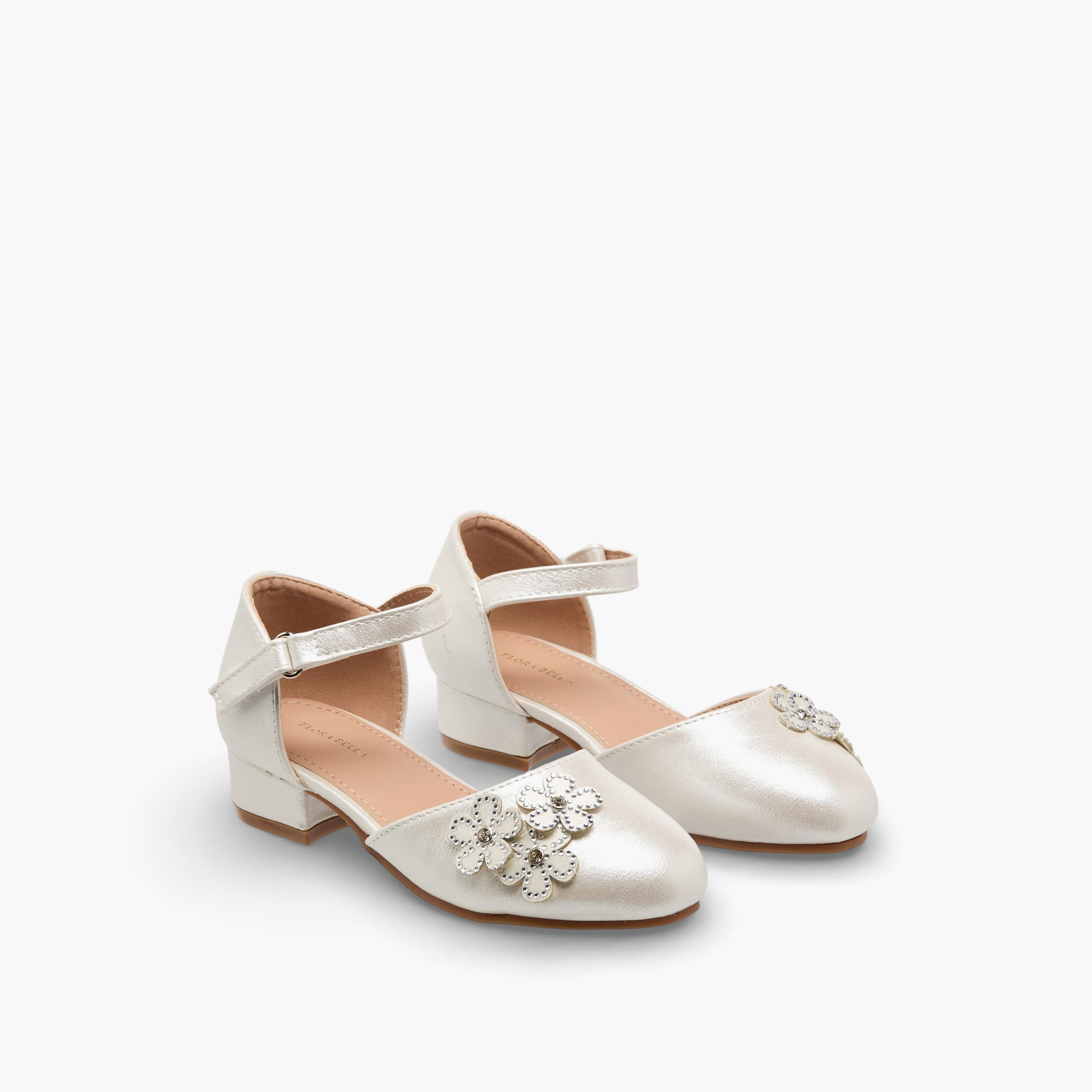 Flora Bella Girls Embellished Ballerina with Block Heel-girls-shoes-maryjanes-image-1
