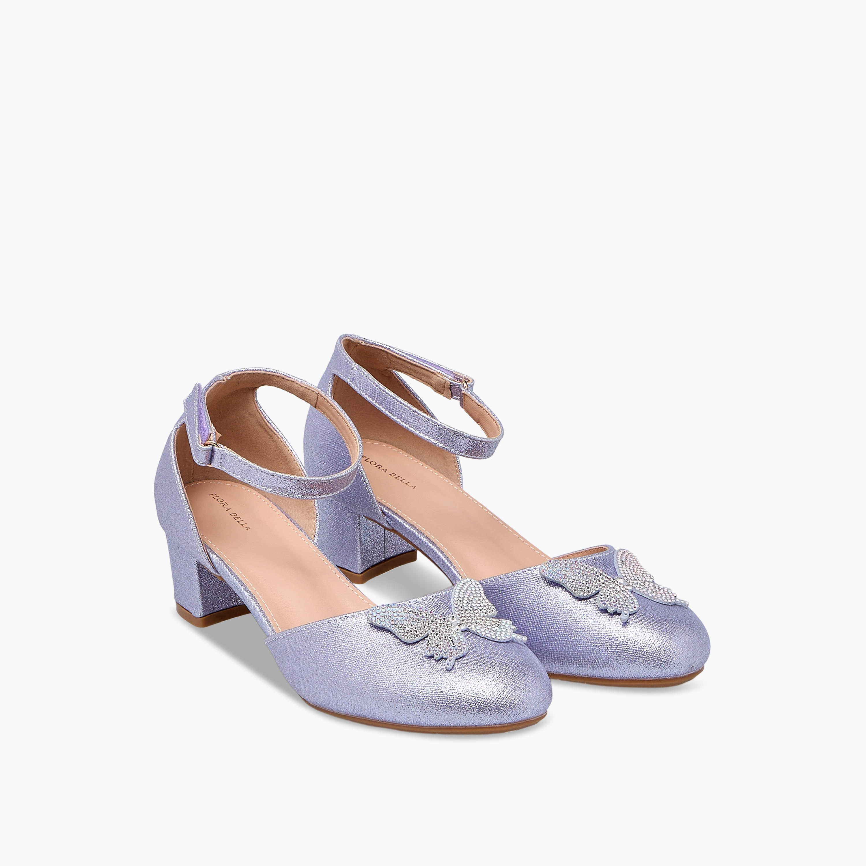 حذاء بكعب عريض للبنات من فلورا بيلا-girls-shoes-ballerinas-image-1
