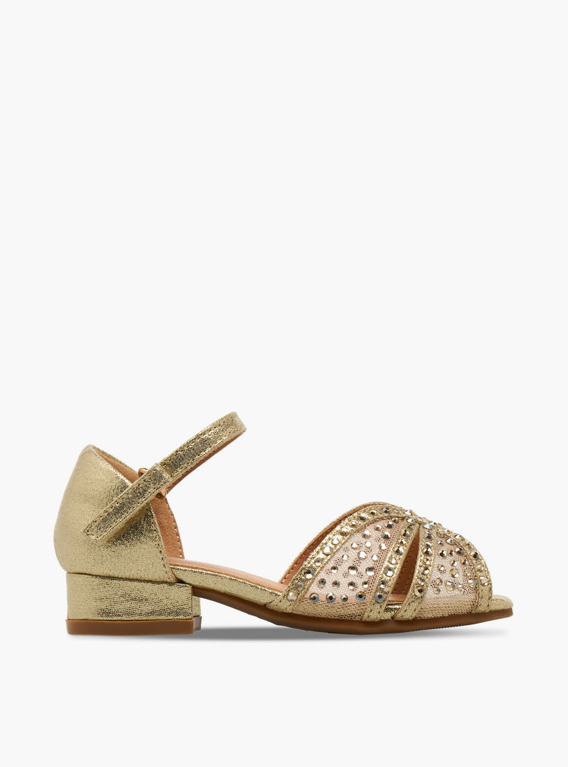 صندل مزين بكعب سميك للبنات من فلورا بيلا-girls-shoes-sandals-image-3