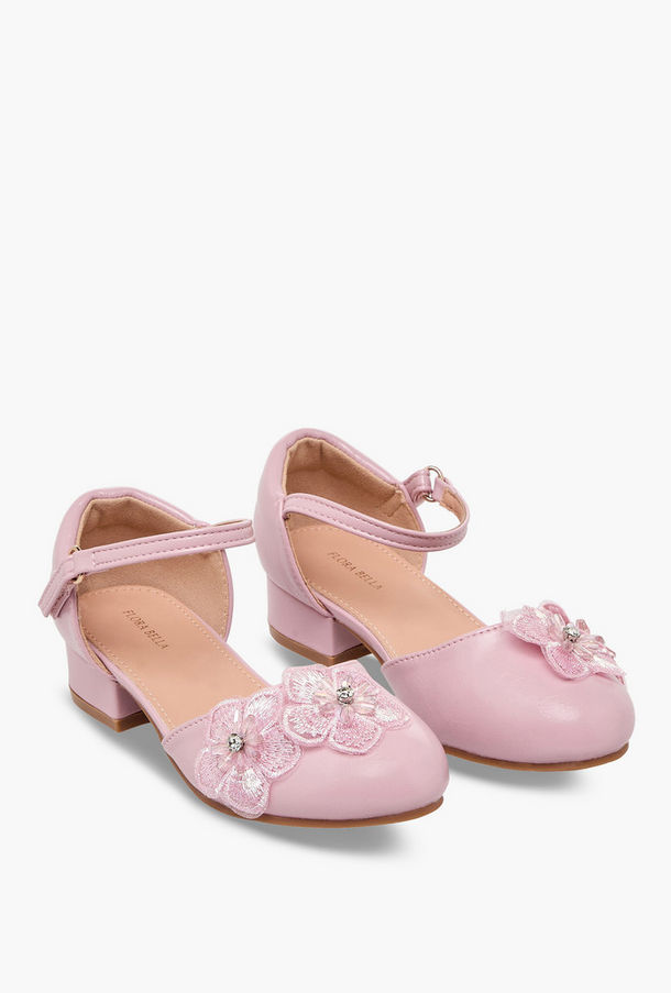 Flora Bella Girls Block Heel Ballerina Shoes-girls-shoes-ballerinas-image-1