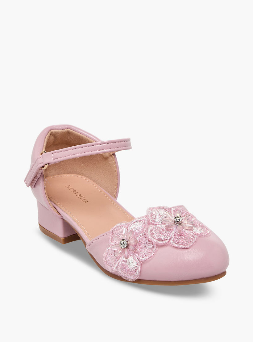 Flora Bella Girls Block Heel Ballerina Shoes-girls-shoes-ballerinas-image-2