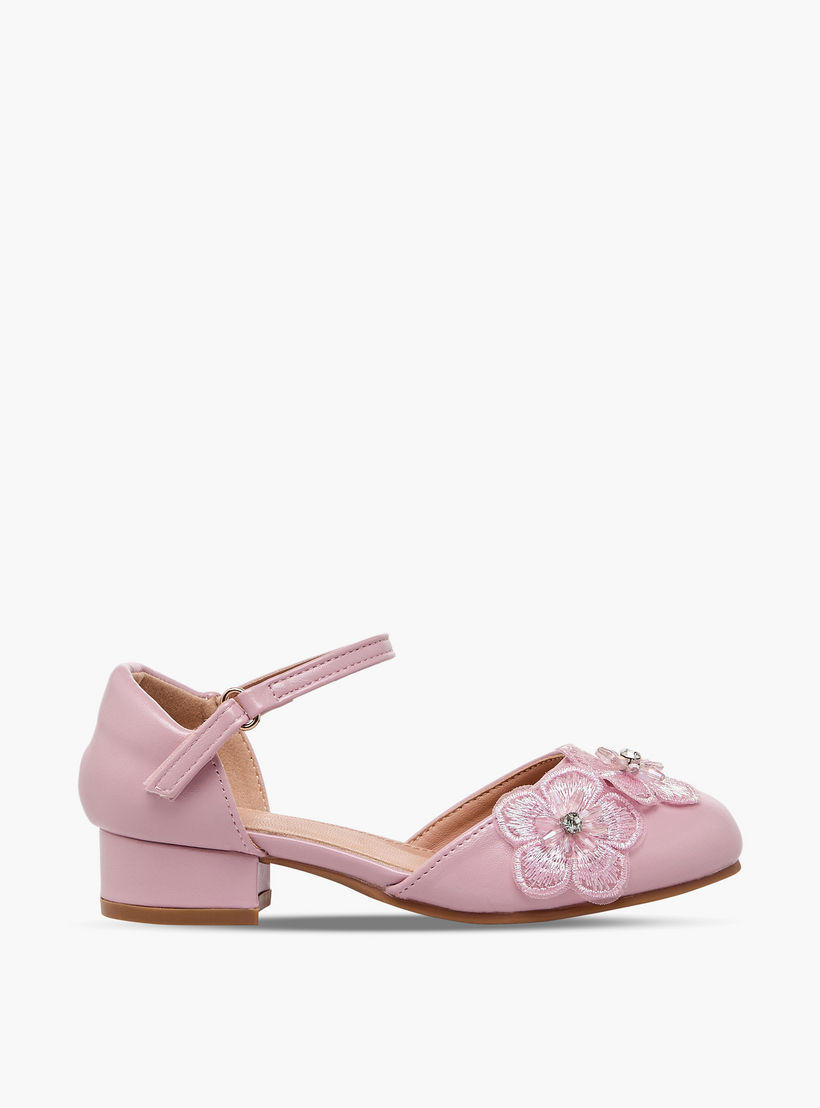 Flora Bella Girls Block Heel Ballerina Shoes-girls-shoes-ballerinas-image-3