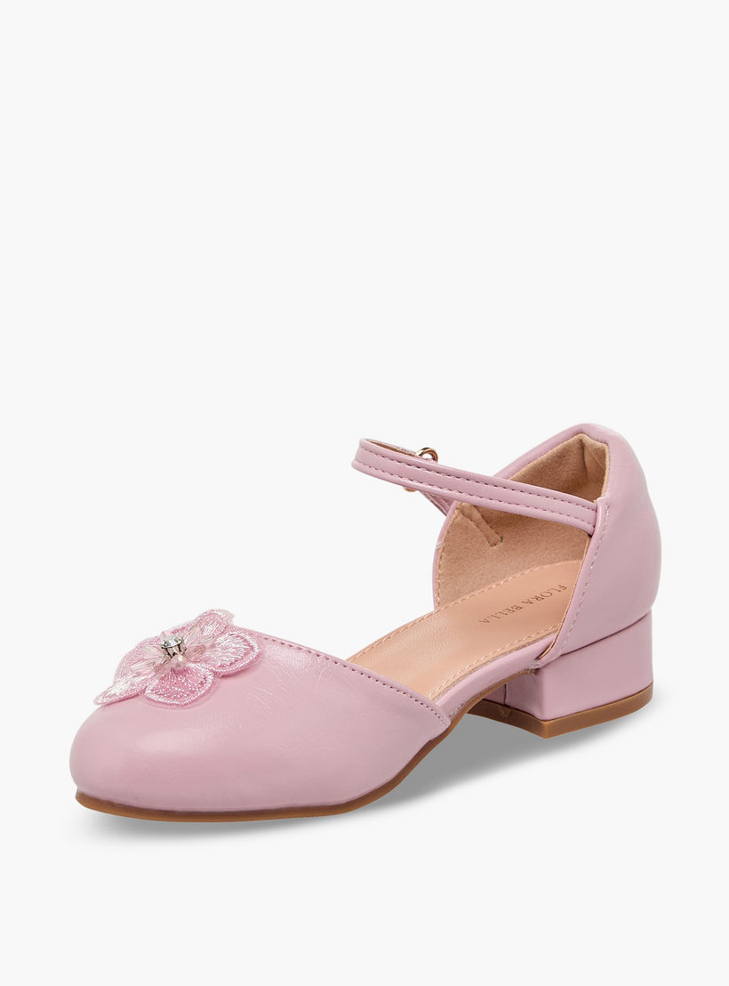 Flora Bella Girls Block Heel Ballerina Shoes-girls-shoes-ballerinas-image-4