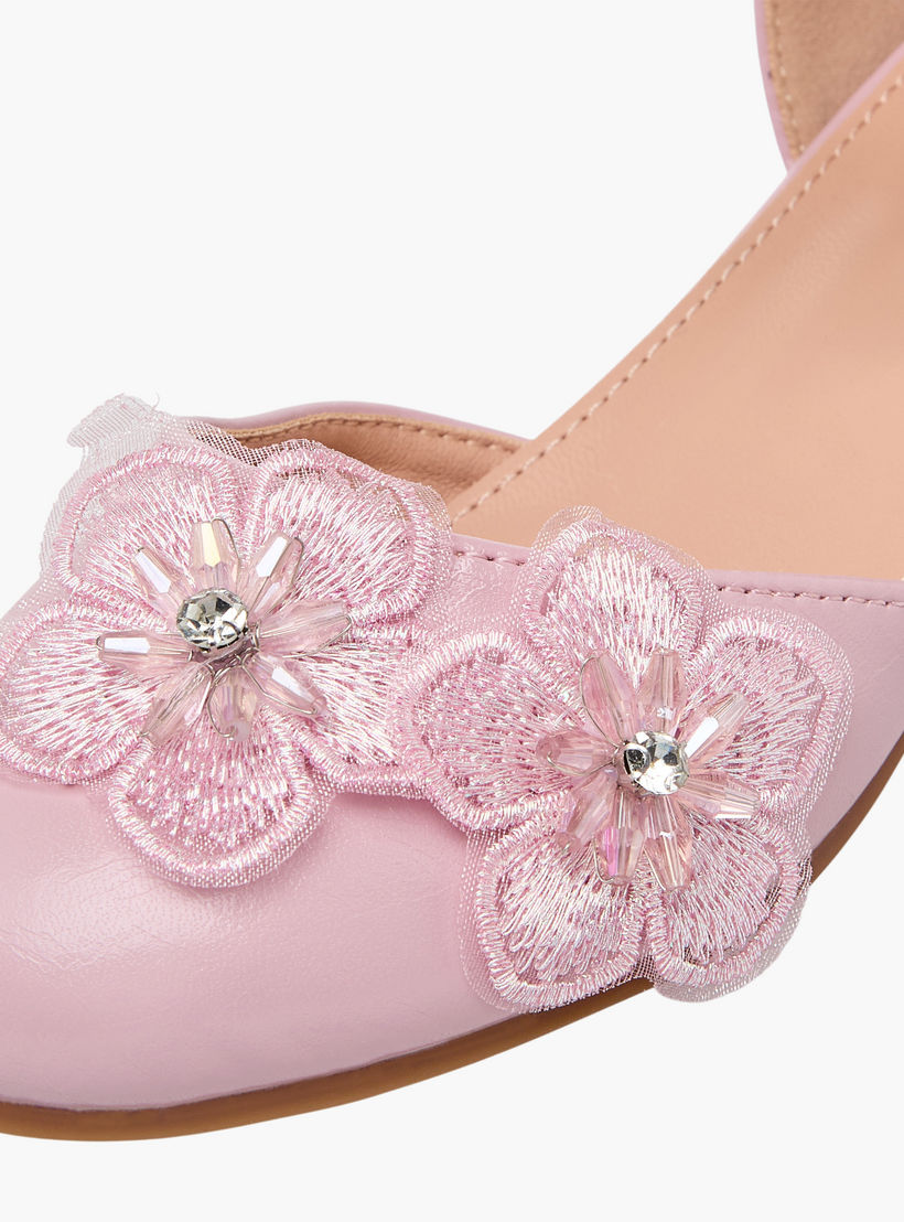 Flora Bella Girls Block Heel Ballerina Shoes-girls-shoes-ballerinas-image-7