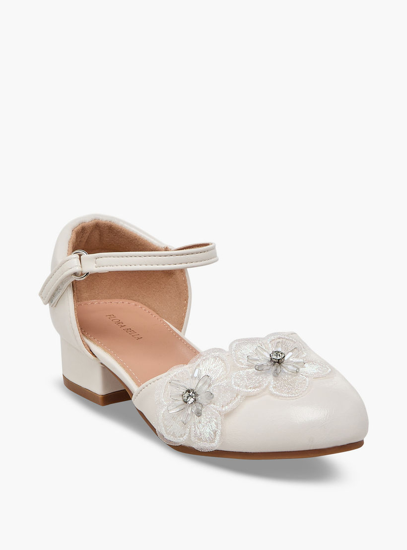 Flora Bella Girls Block Heel Ballerina Shoes-girls-shoes-ballerinas-image-2