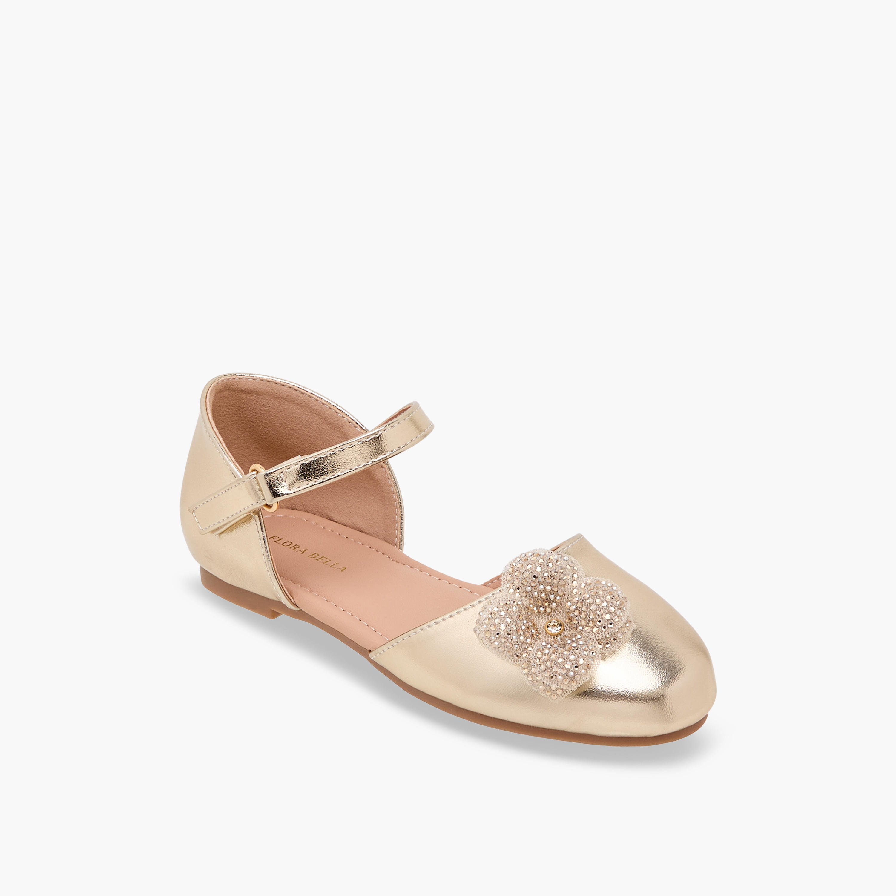 Flora Bella Girls Embellished Ballerina Shoes-girls-shoes-ballerinas-image-2