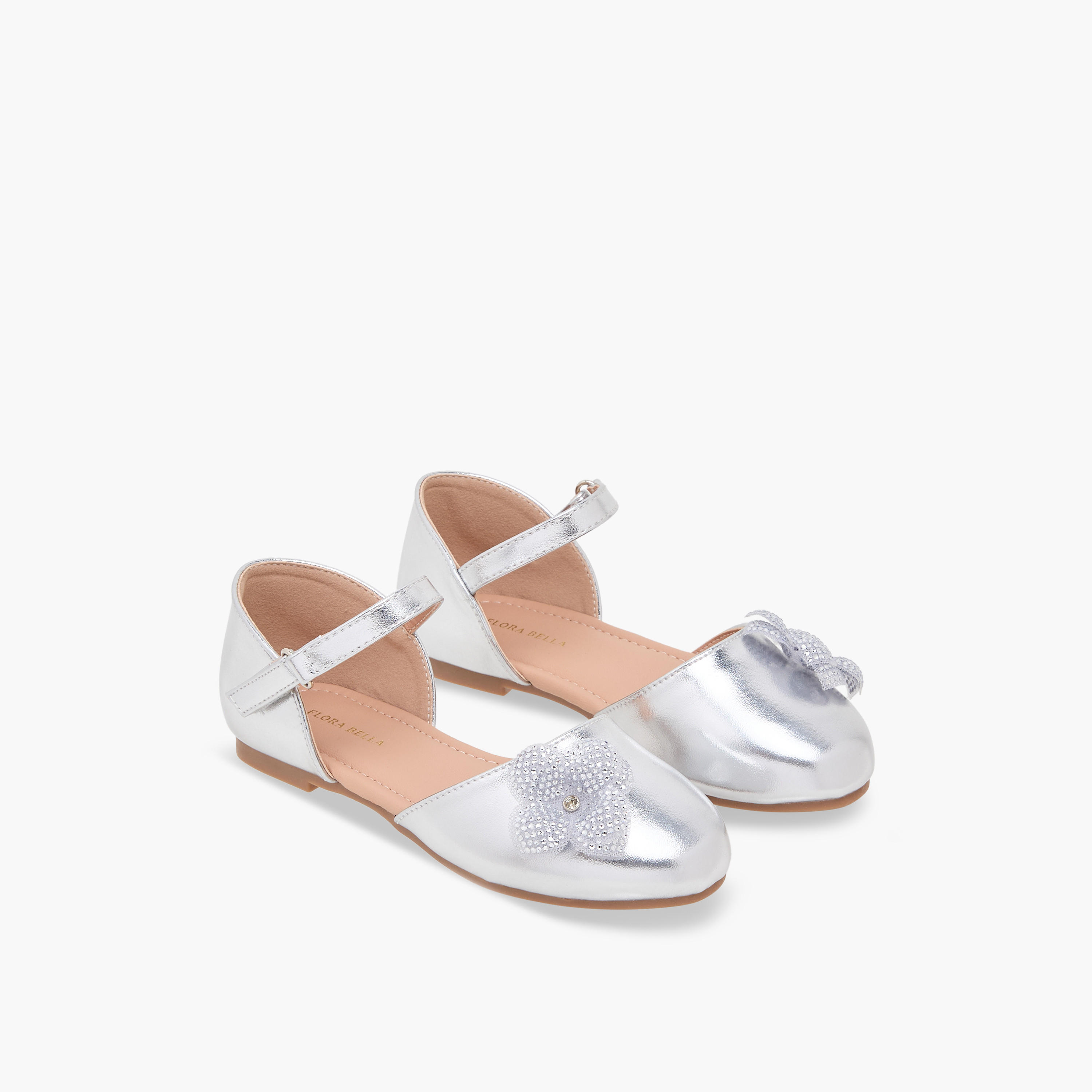 حذاء باليرينا مزين للبنات من فلورا بيلا-girls-shoes-ballerinas-image-6