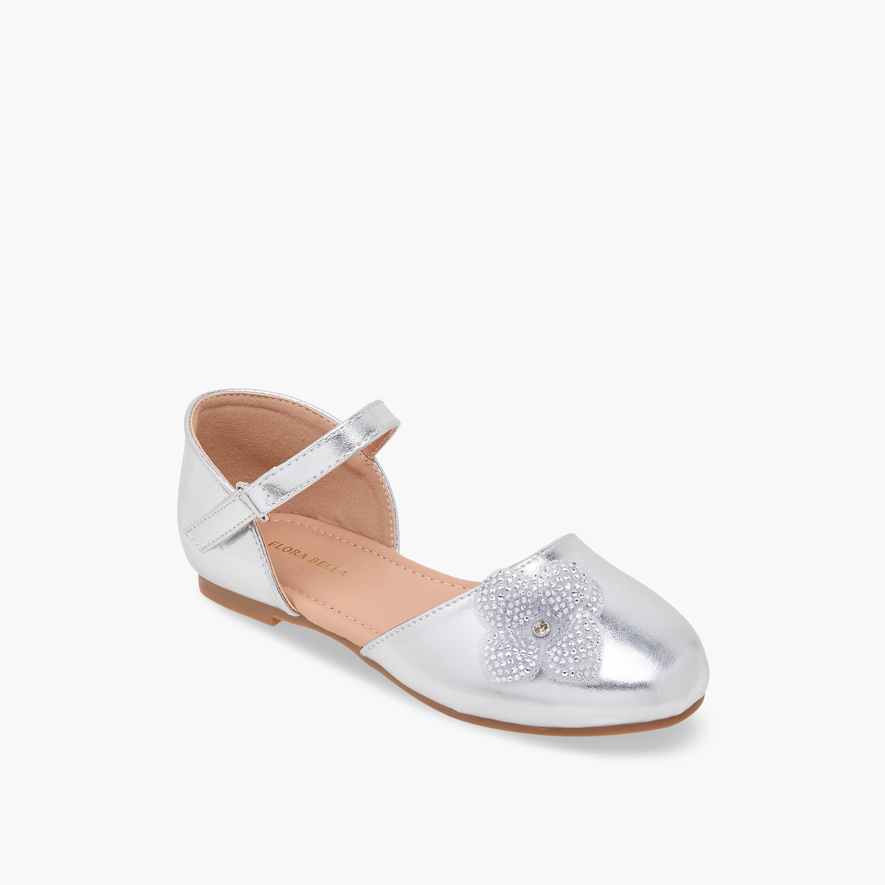 حذاء باليرينا مزين للبنات من فلورا بيلا-girls-shoes-ballerinas-image-7