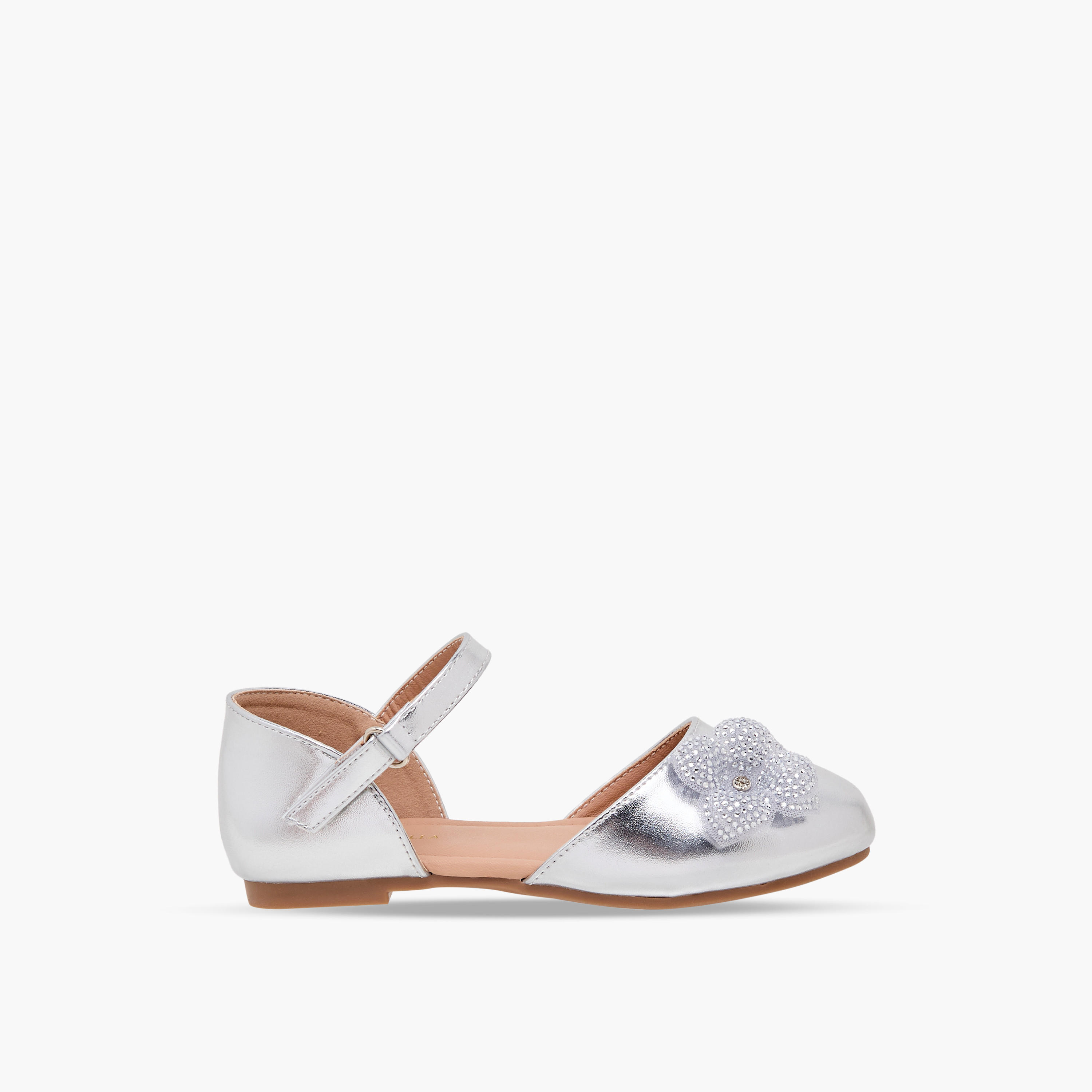 حذاء باليرينا مزين للبنات من فلورا بيلا-girls-shoes-ballerinas-image-8
