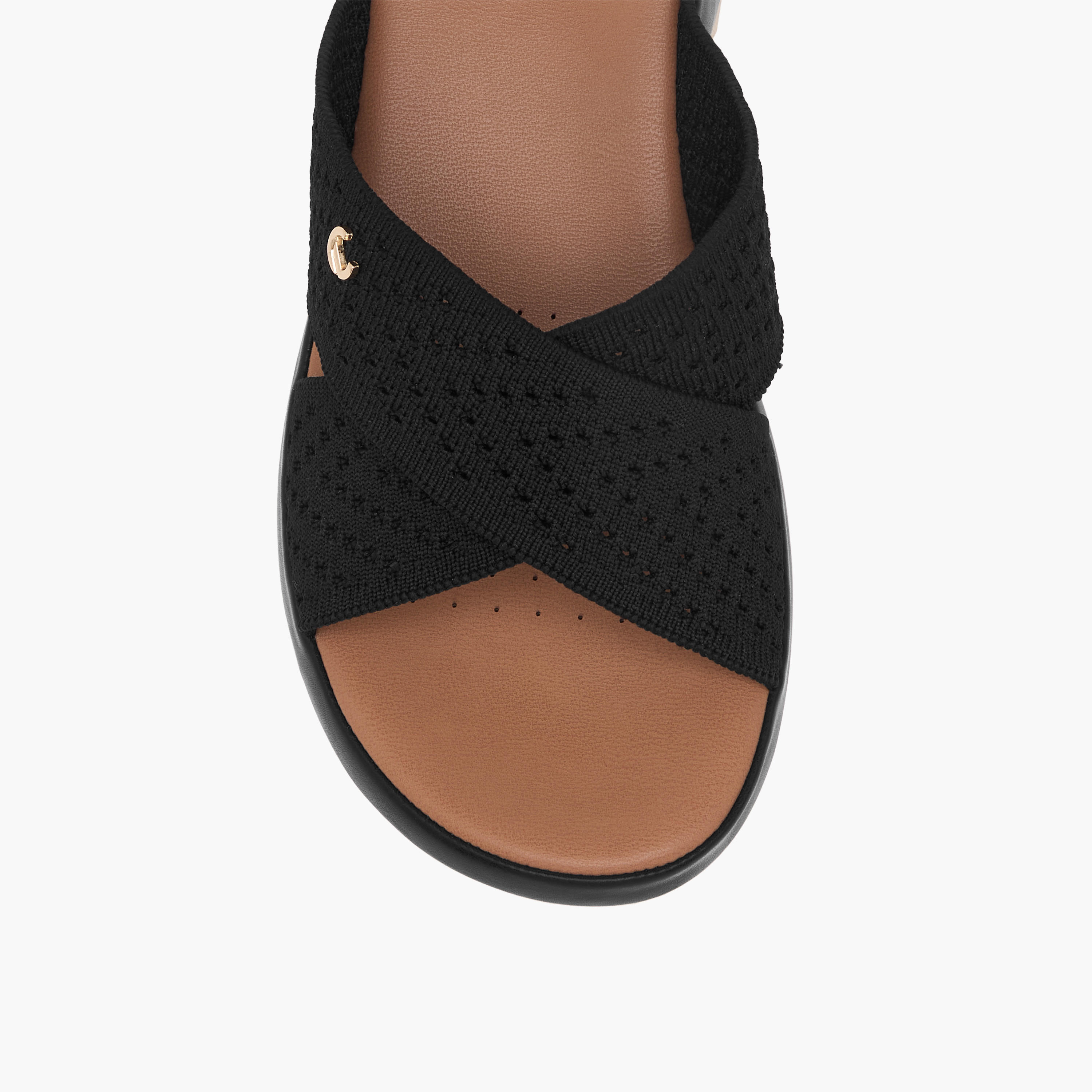 Le Confort Textured Slip-On Comfort Sandals-women-shoes-sandals-heeled-image-4