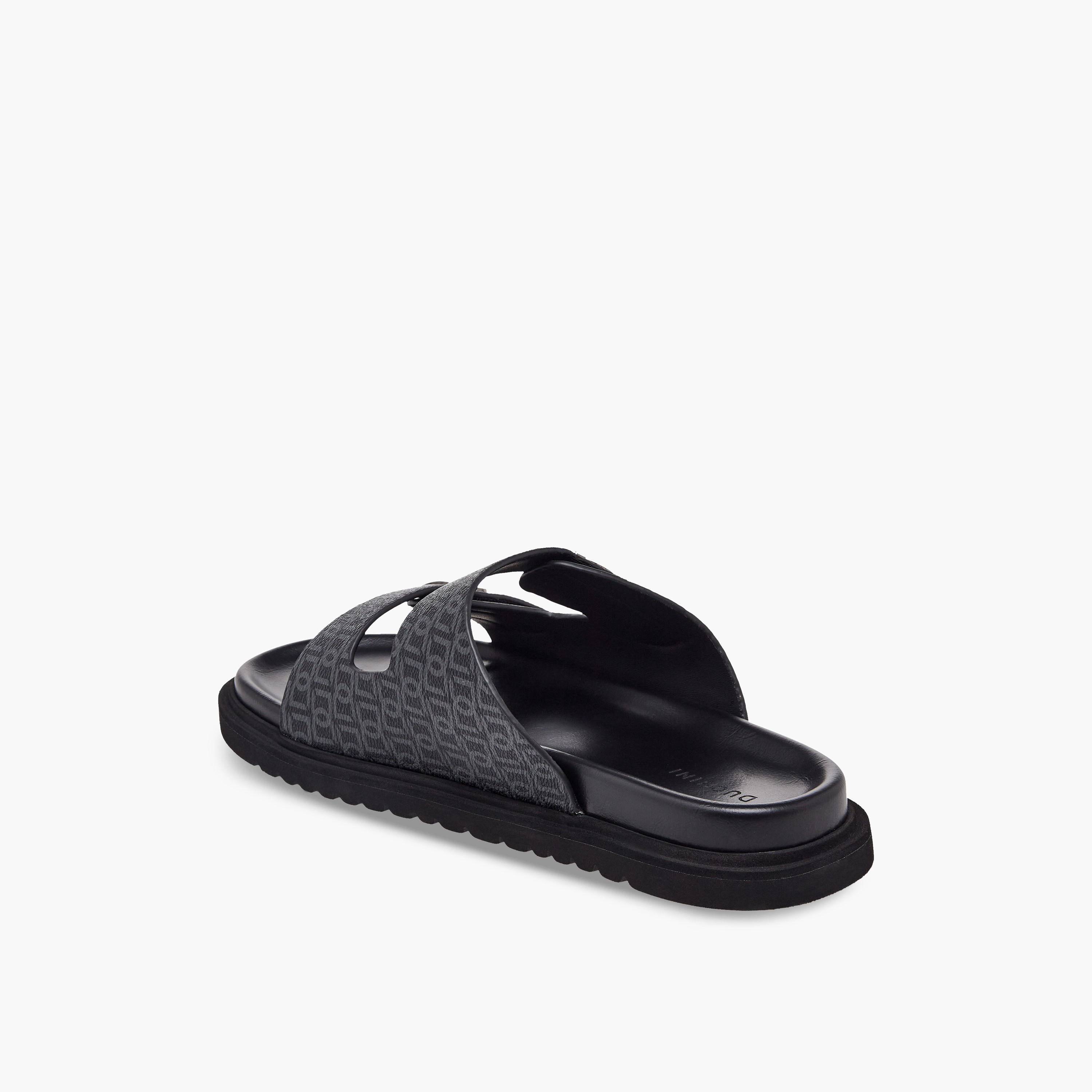 Duchini Men Monogram Print Comfort Sandals-men-shoes-sandals-image-4