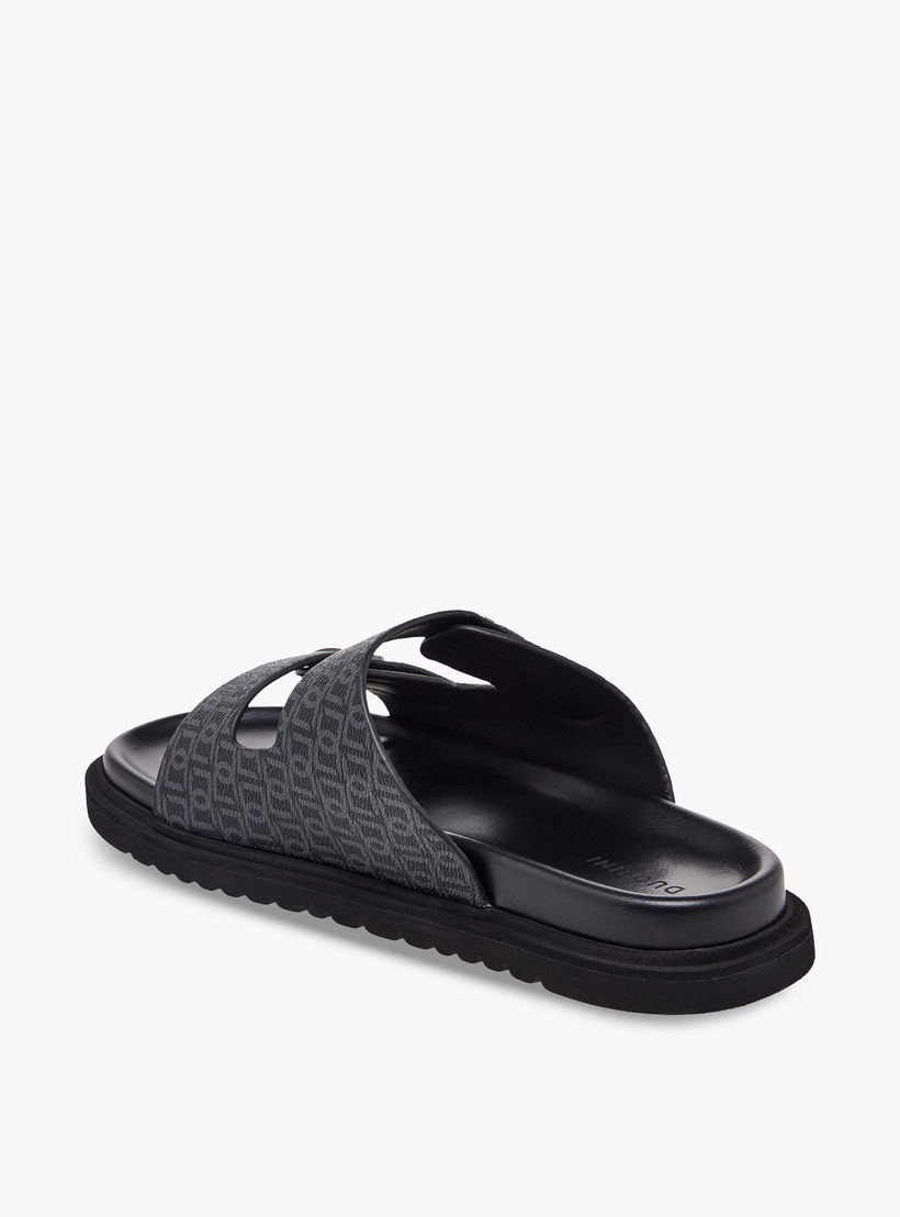 Duchini Men Monogram Print Comfort Sandals-men-shoes-sandals-image-4