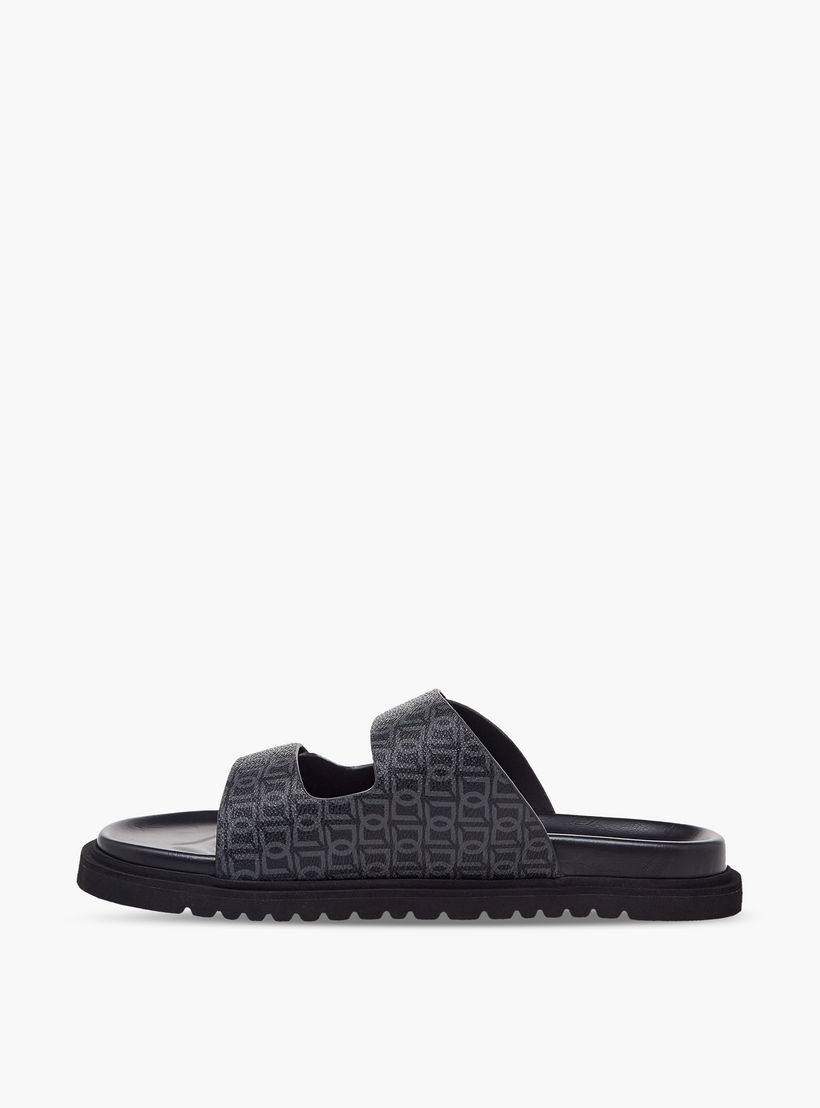 Duchini Men Monogram Print Comfort Sandals-men-shoes-sandals-image-5