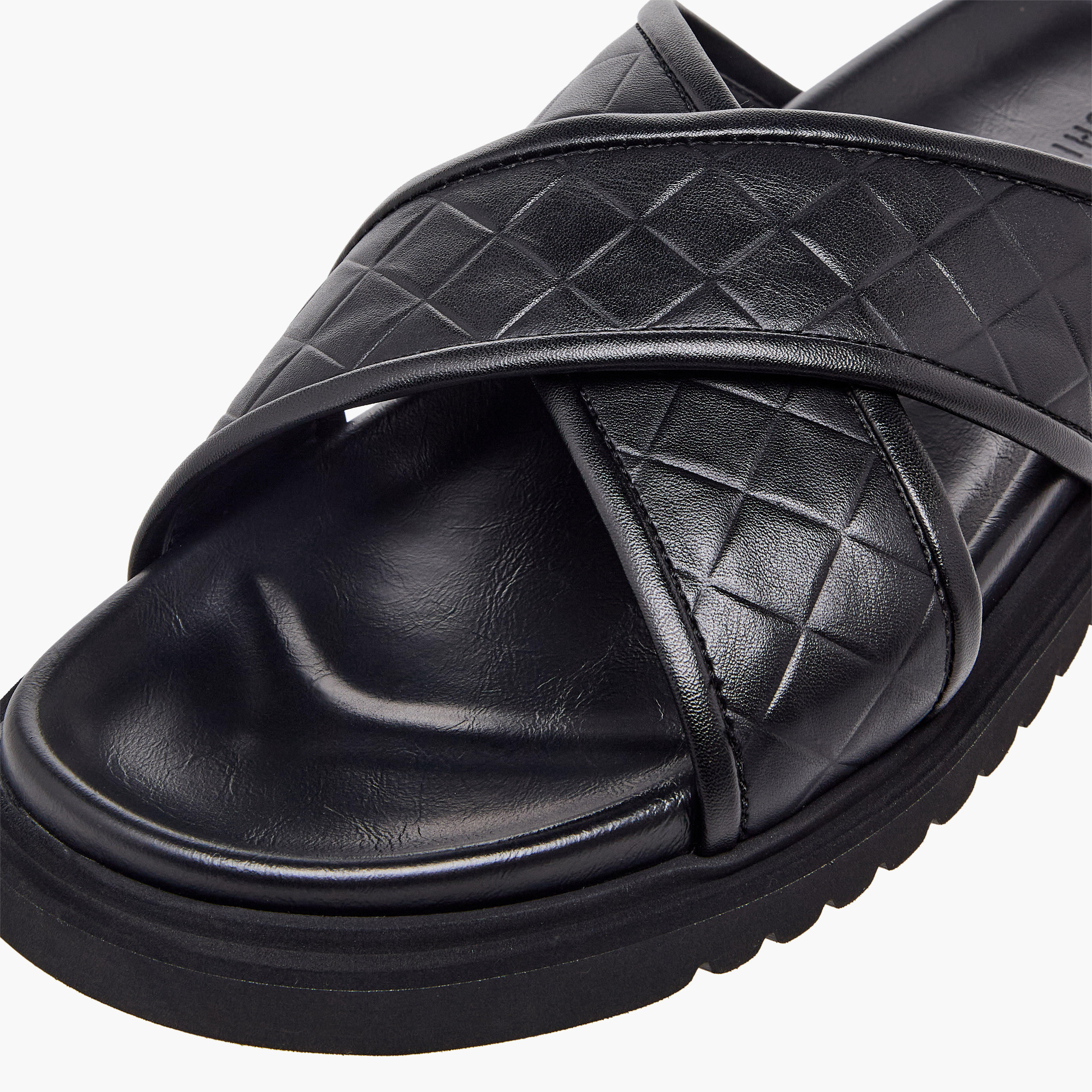 Duchini Men Quilted Criss-Cross Comfort Sandals-men-shoes-sandals-image-6