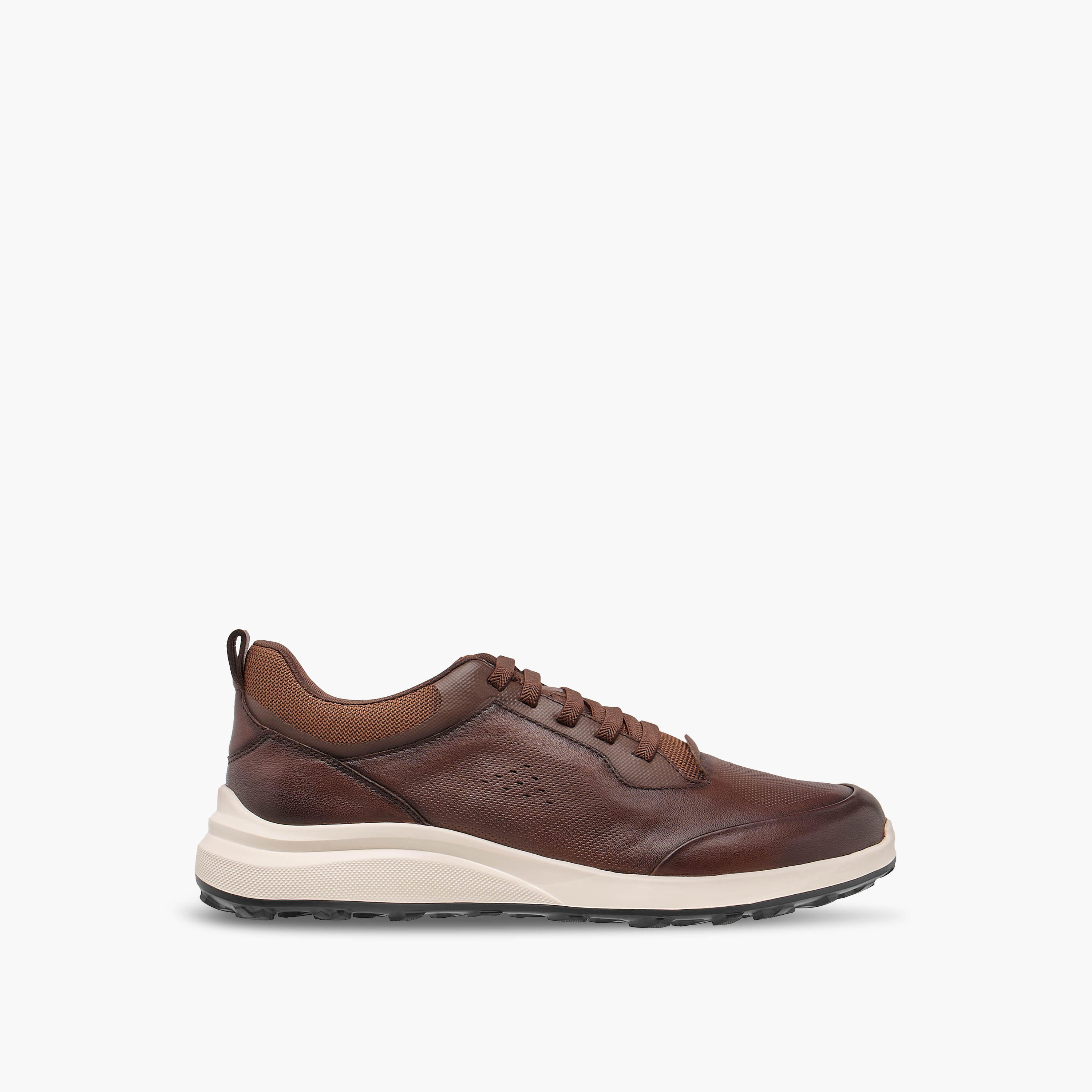 Duchini Men Perforated Genuine Leather Sneakers-men-shoes-sneakers-image-3