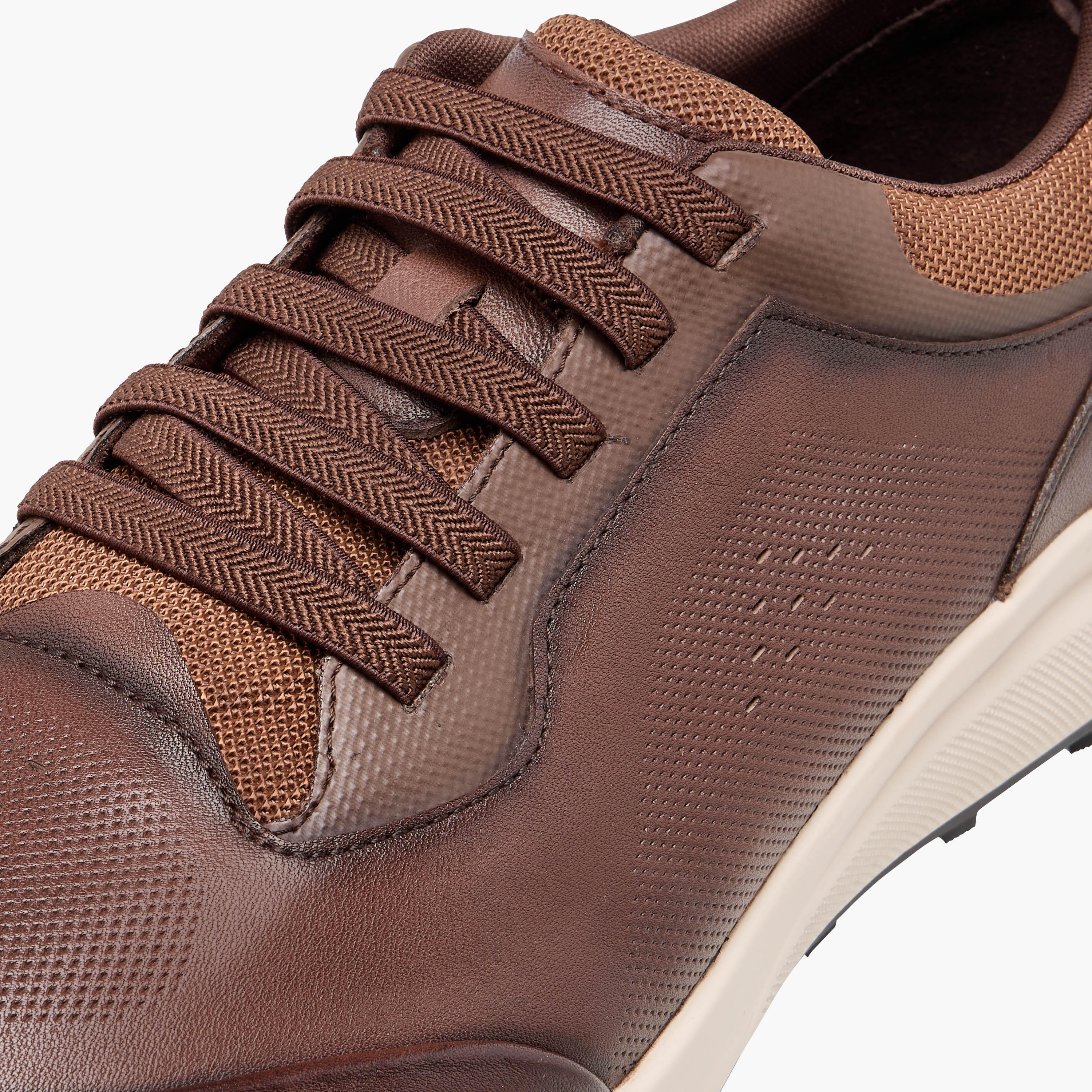 Duchini Men Perforated Genuine Leather Sneakers-men-shoes-sneakers-image-4