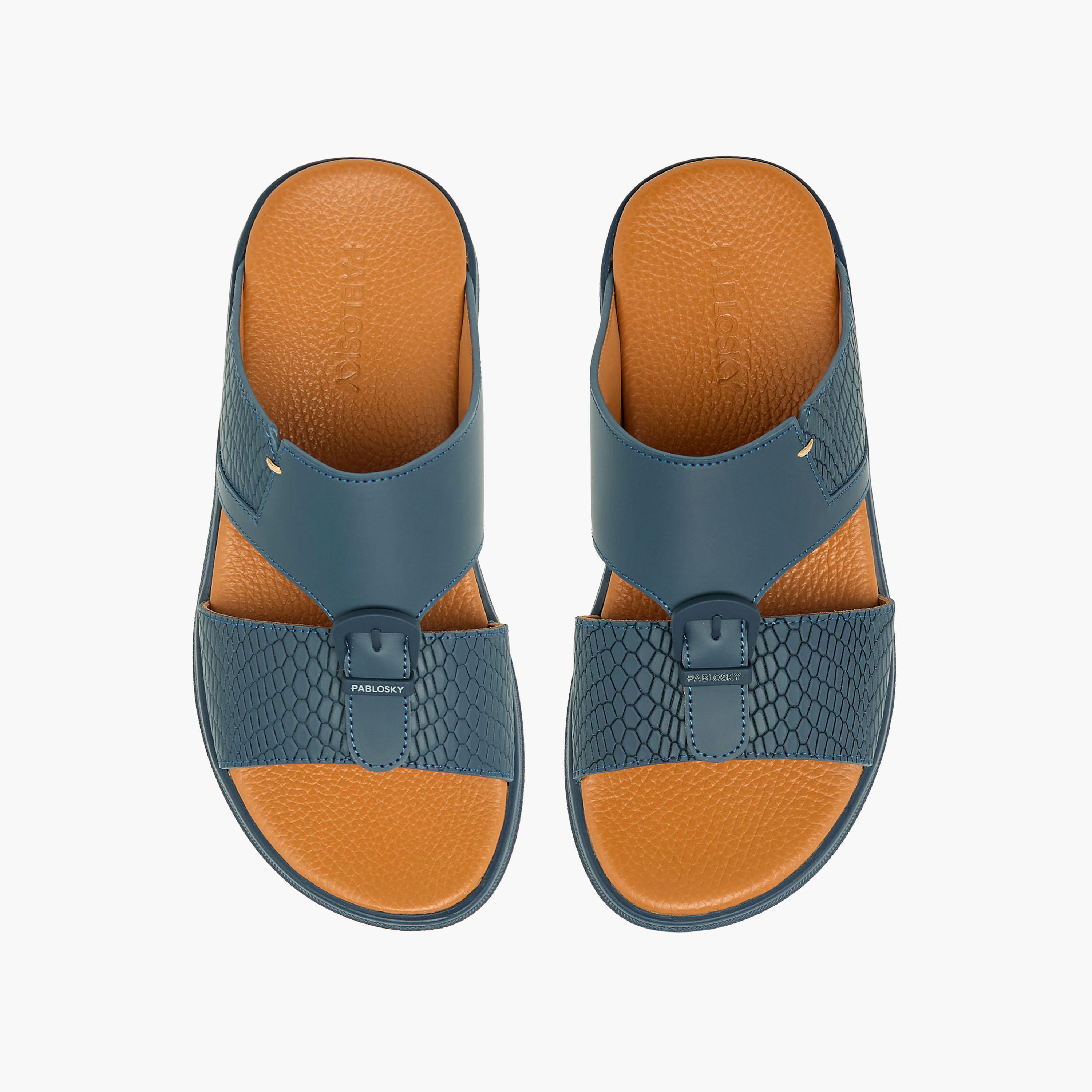 Pablosky Boys Slip-On Leather Arabic Sandals-boys-shoes-sandals-image-1