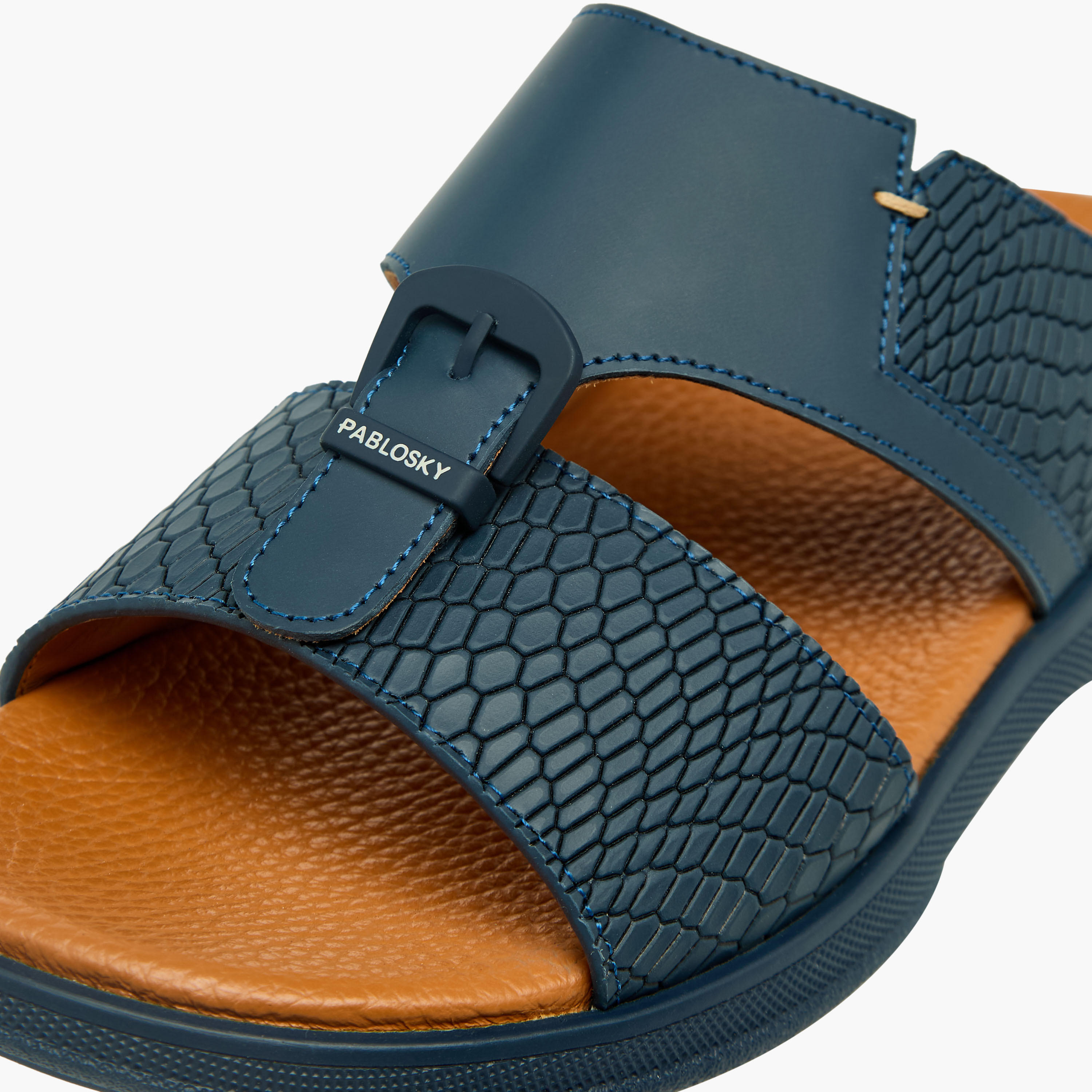 Pablosky Boys Slip-On Leather Arabic Sandals-boys-shoes-sandals-image-4