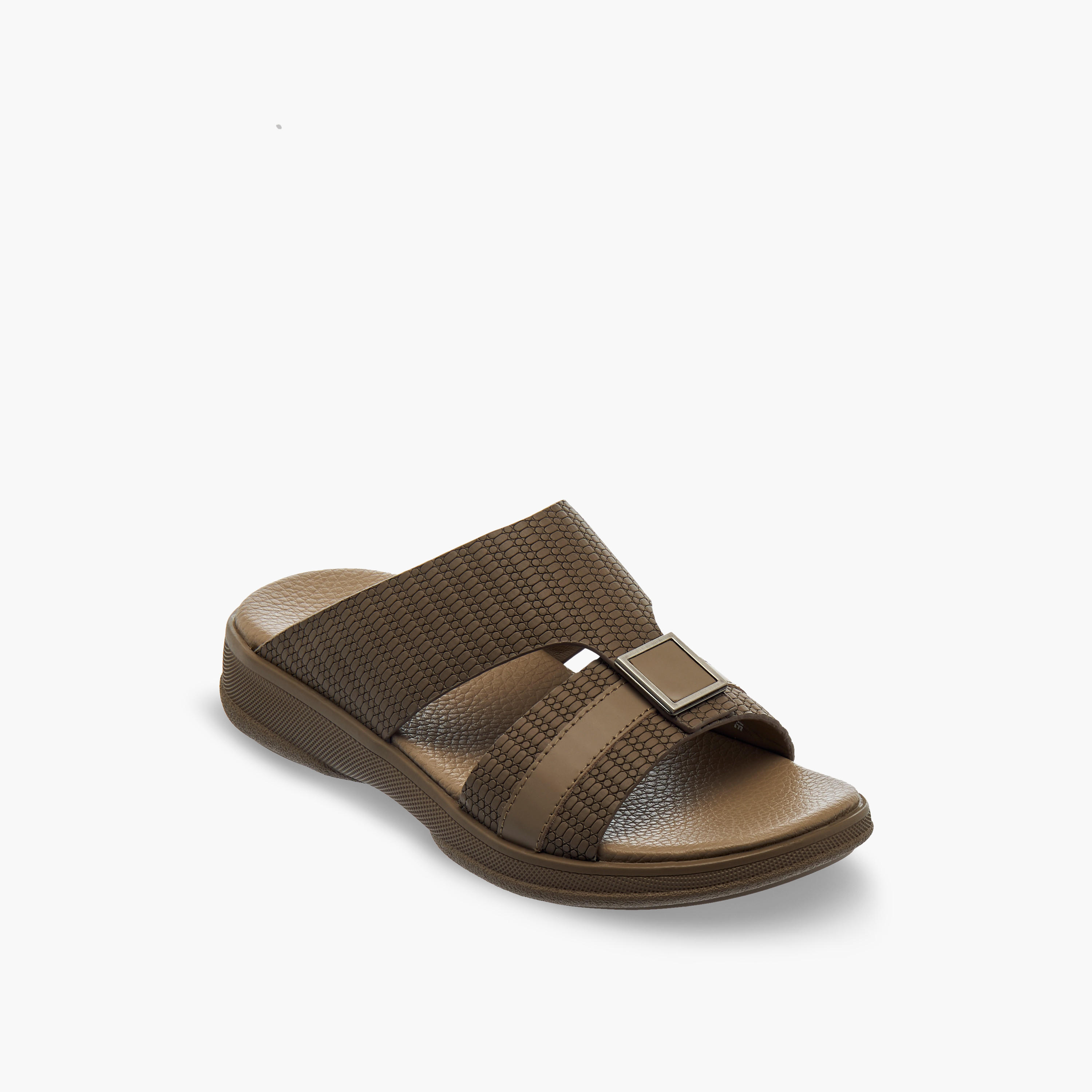 Pablosky Boys Textured Leather Arabic Sandals-boys-shoes-sandals-image-2