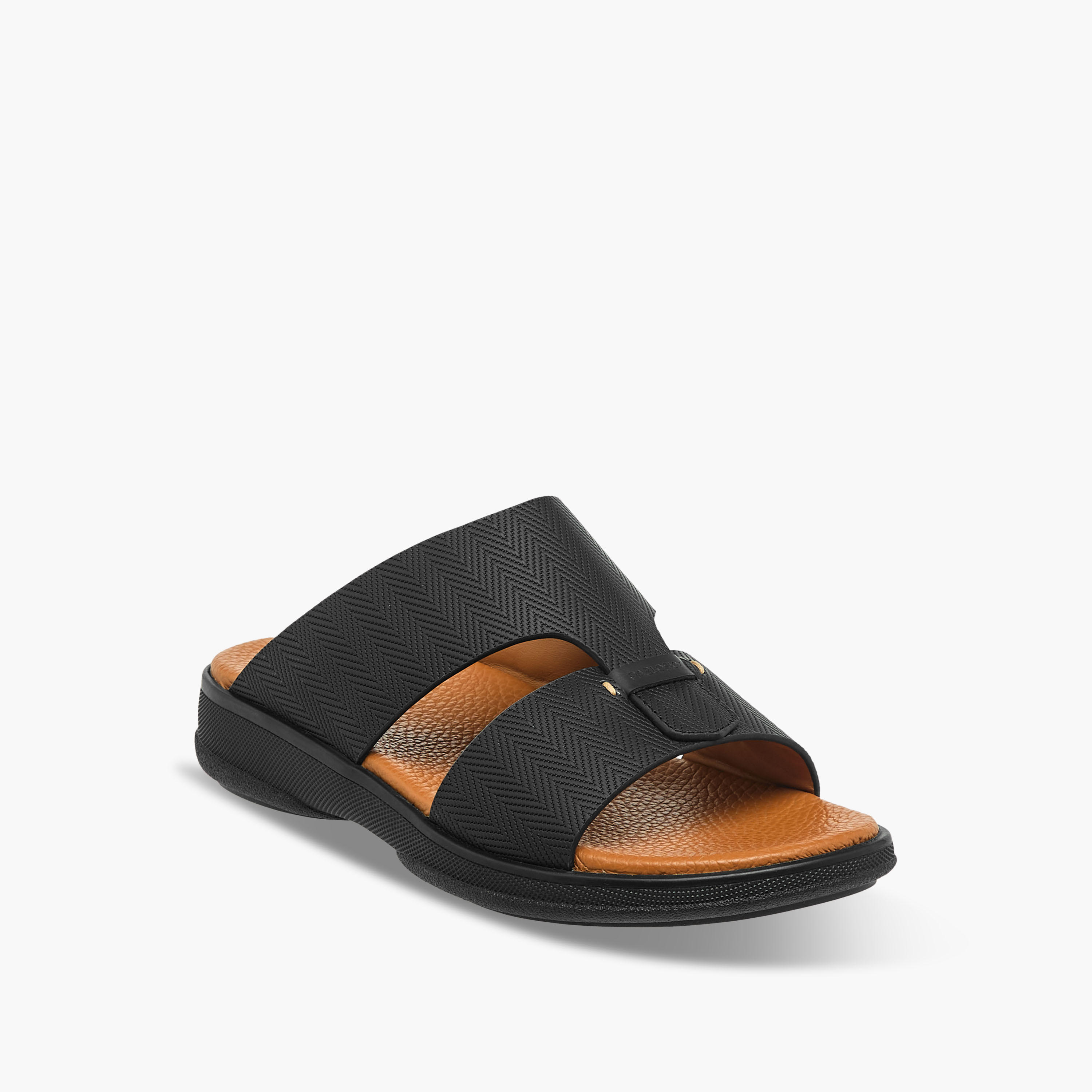 Pablosky Boys Textured Leather Arabic Sandals-boys-shoes-sandals-image-2