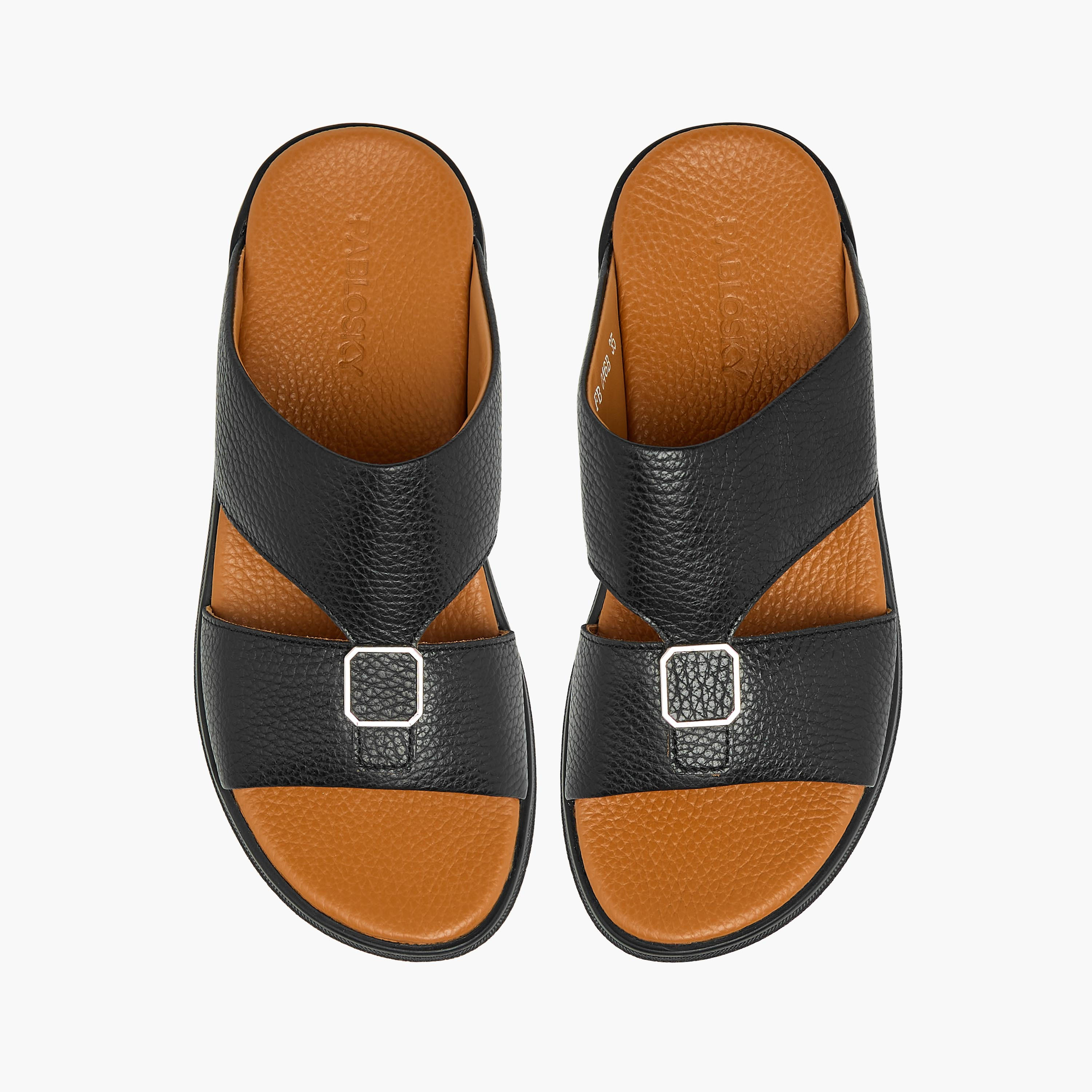 Pablosky Boys Slip-On Leather Arabic Sandals-boys-shoes-sandals-image-1