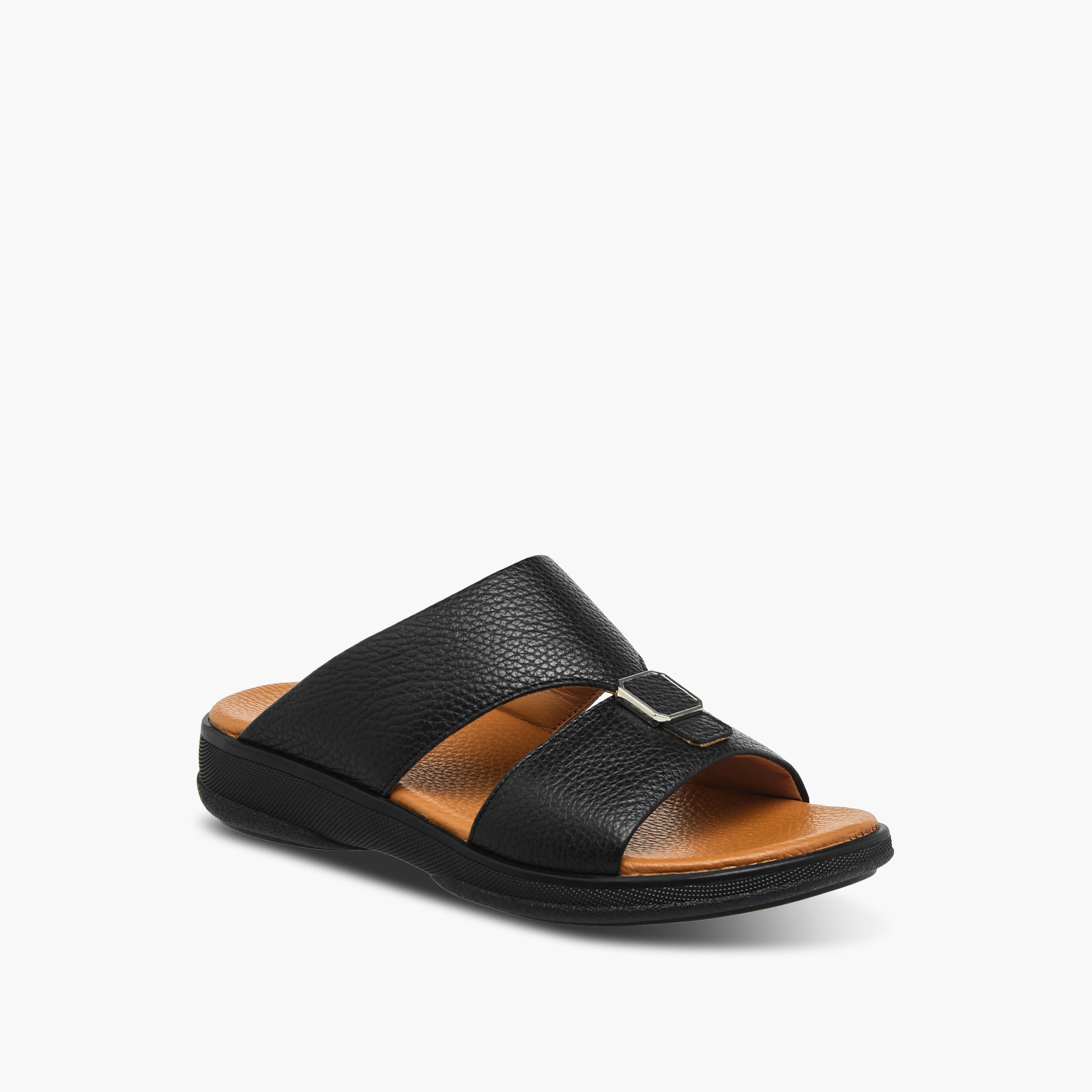 Pablosky Boys Slip-On Leather Arabic Sandals-boys-shoes-sandals-image-2