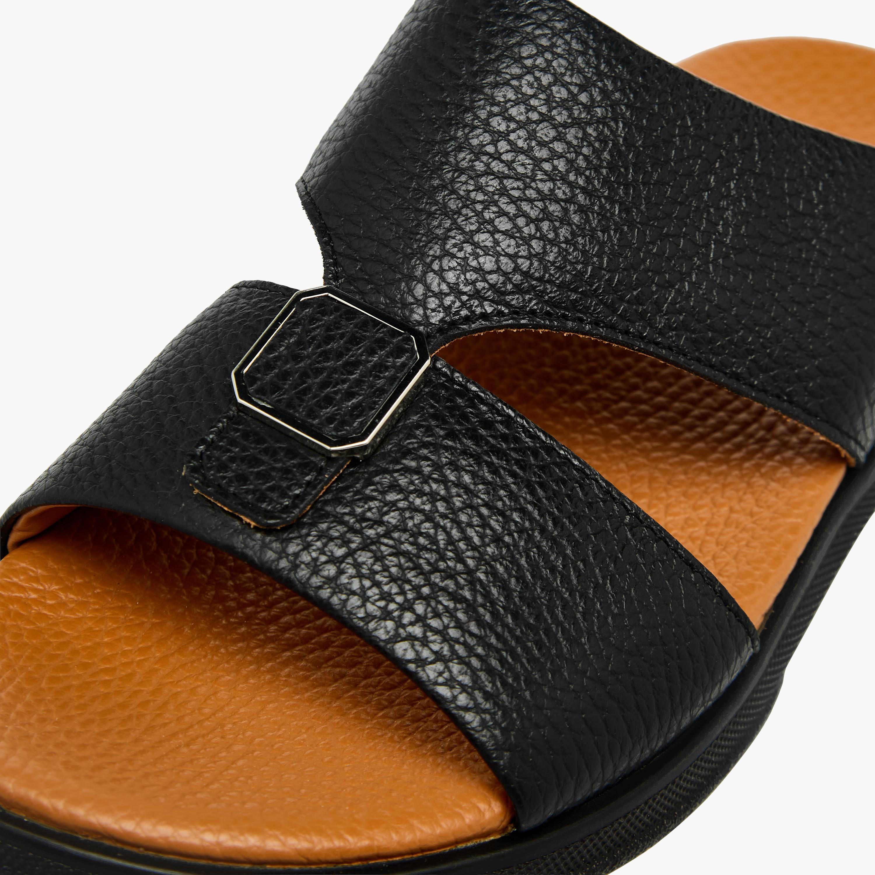 Pablosky Boys Slip-On Leather Arabic Sandals-boys-shoes-sandals-image-4