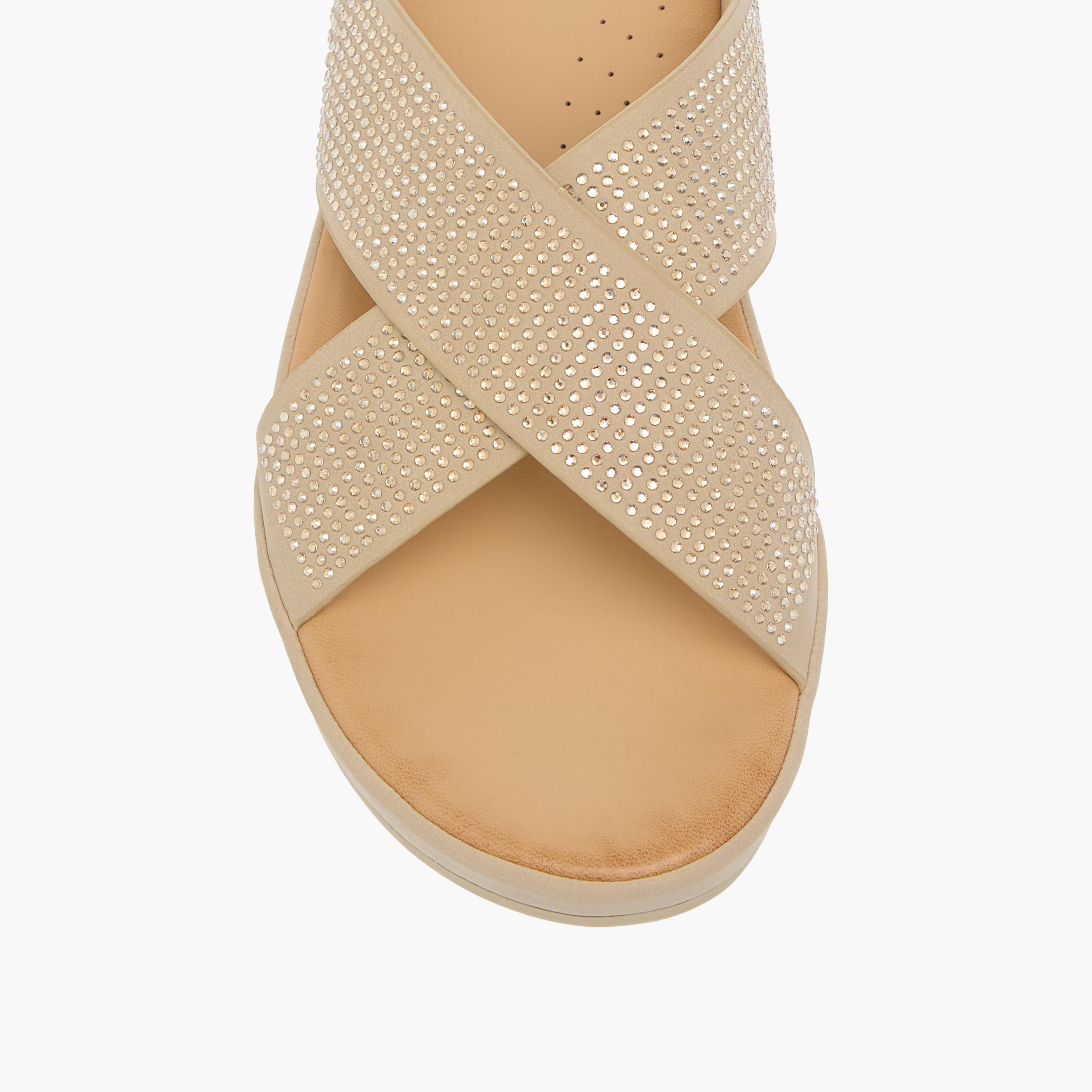صندل مريح سهل الارتداء مزين بحزام متقاطع من فلورا بيلا-women-shoes-flats-sandals-image-4