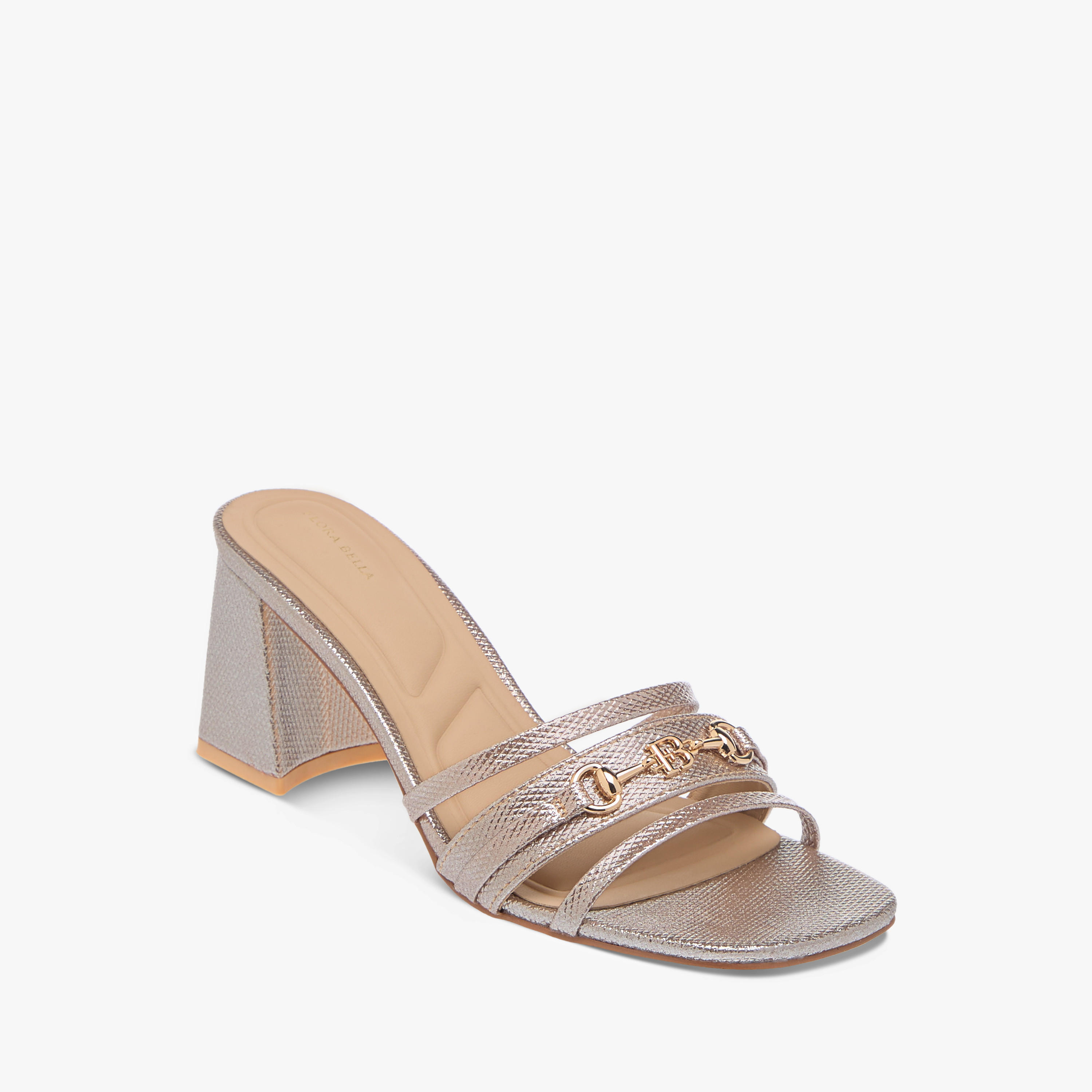 صندل سهل الارتداء بكعب سميك وزينة معدن من فلورا بيلا-women-shoes-sandals-heeled-image-2