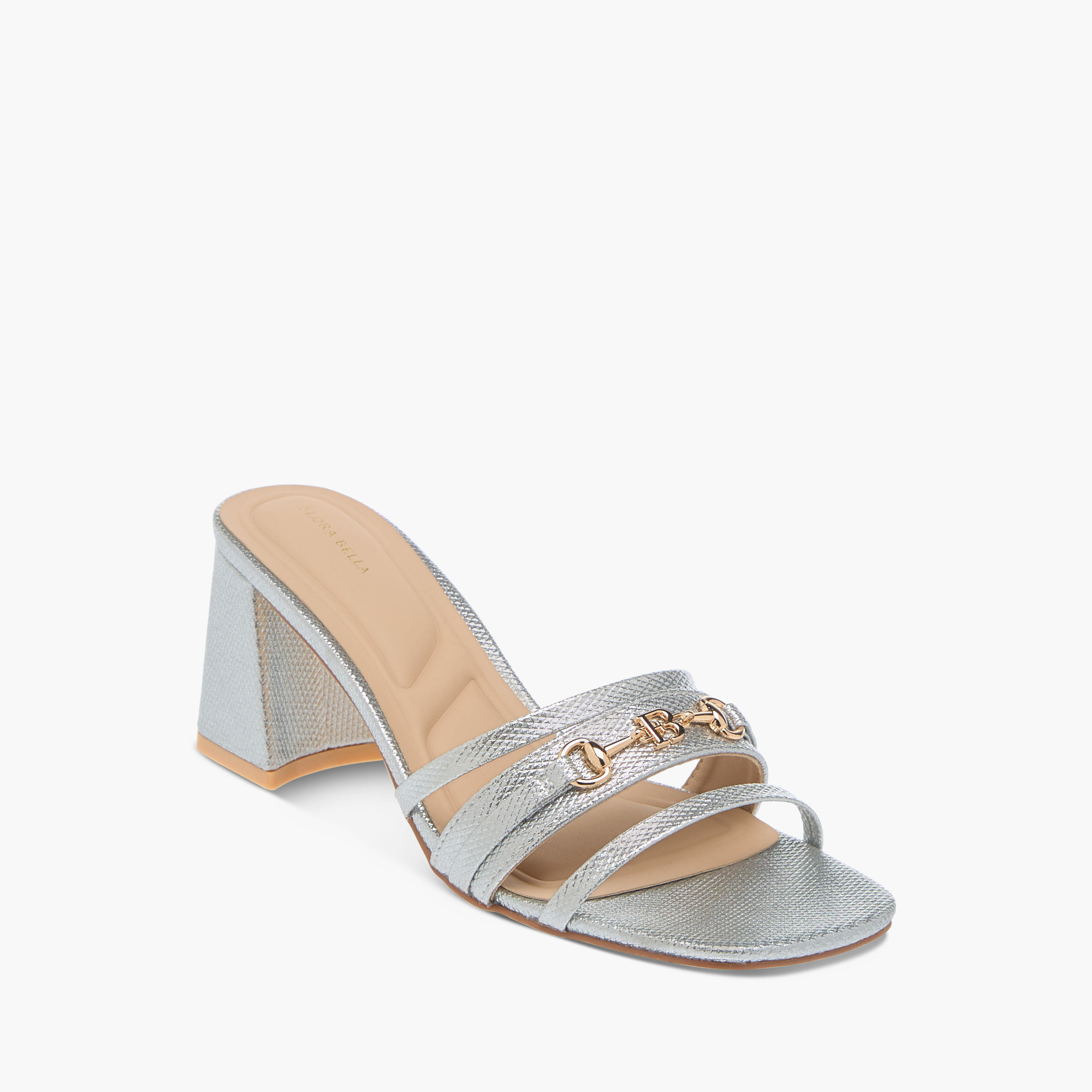 صندل سهل الارتداء بكعب سميك وزينة معدن من فلورا بيلا-women-shoes-sandals-heeled-image-2