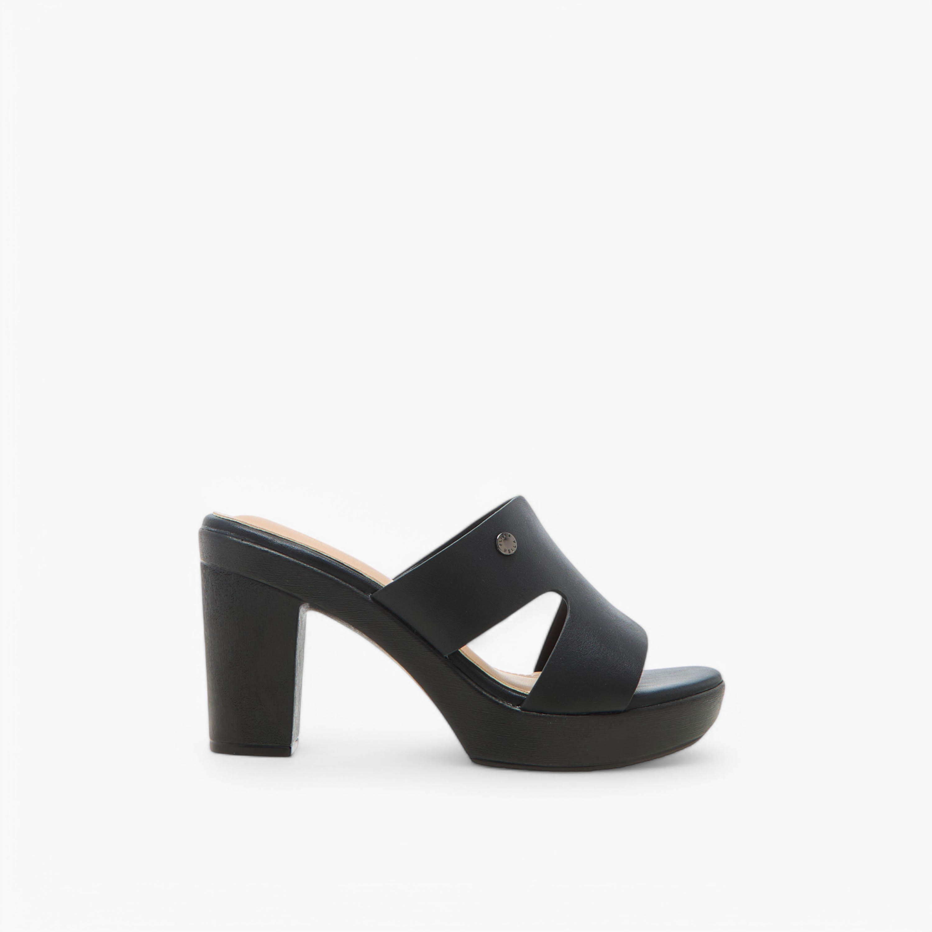 Flora Bella Cut Out Detail Slip-On Sandals with Platform Heels-women-shoes-sandals-heeled-image-3