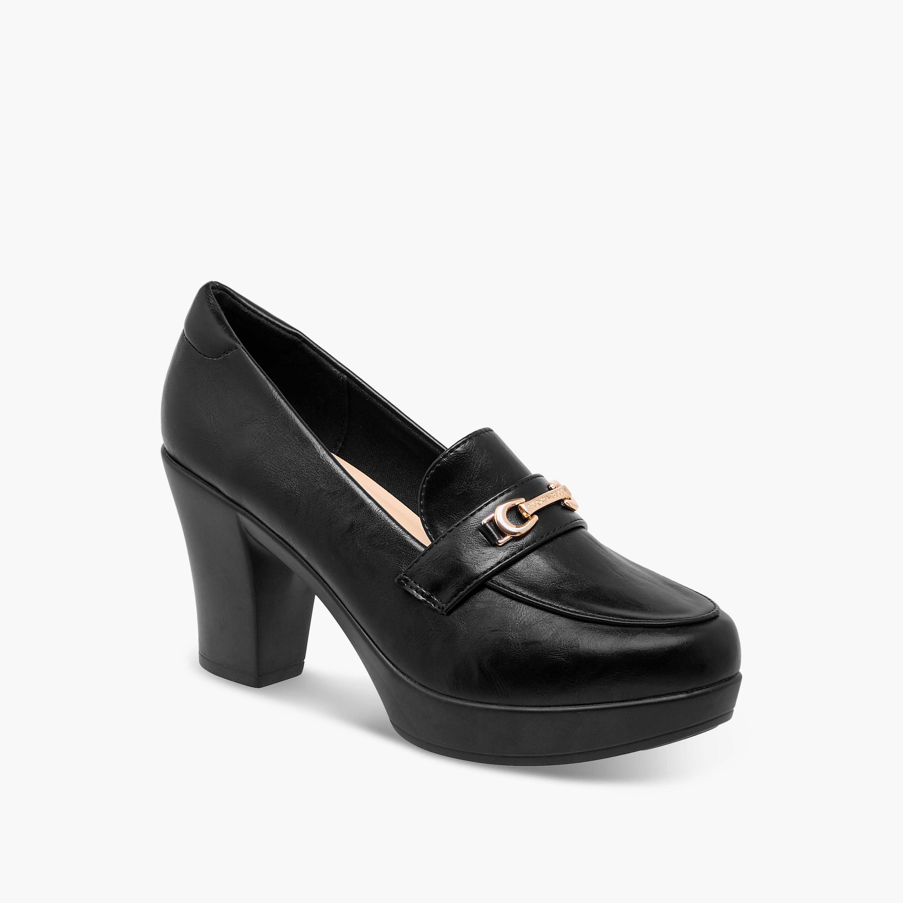 Flora Bella Horsebit Accent Shoes with Block Heels-women-shoes-heels-image-2