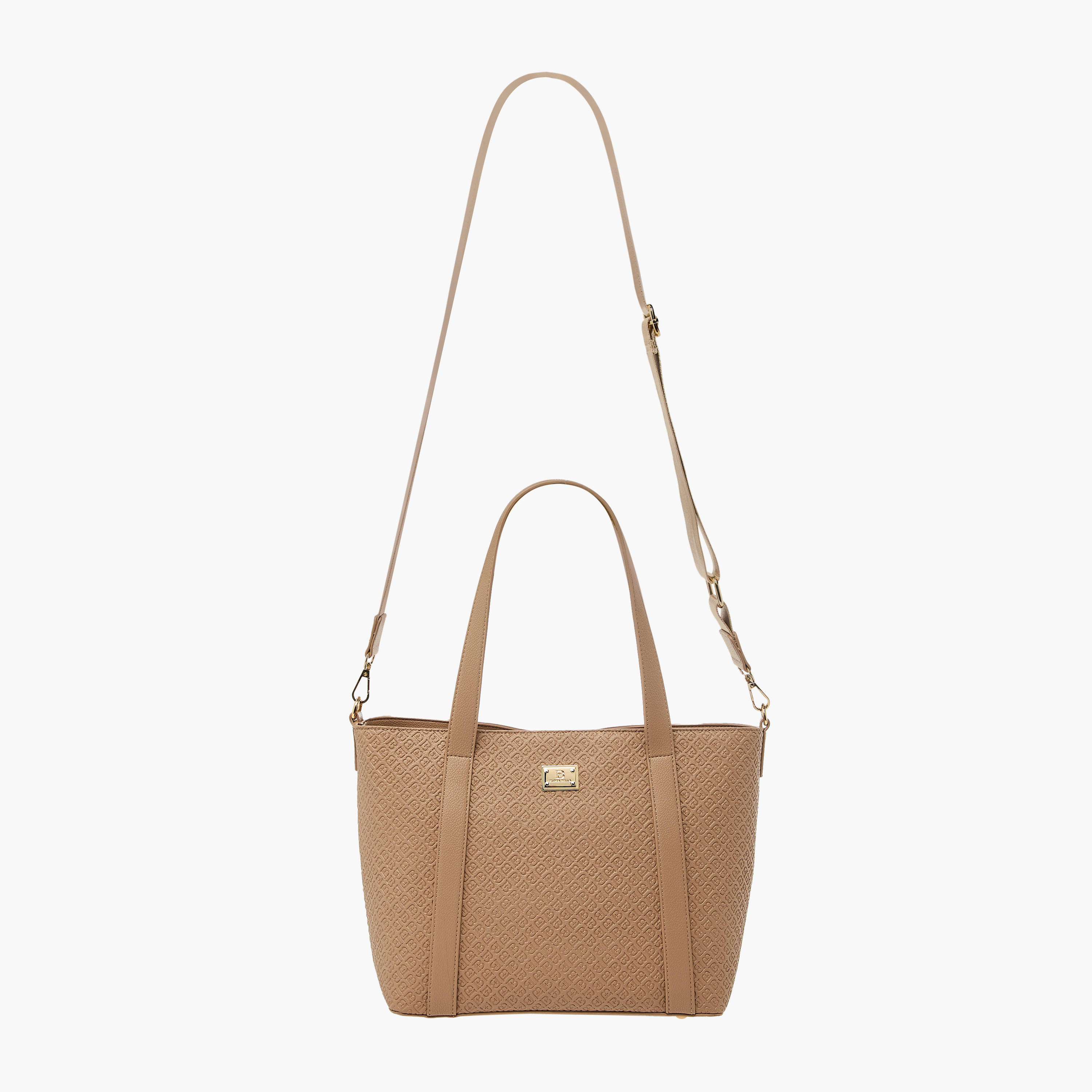 Flora Bella Monogram Embossed Tote Bag with Detachable Strap-women-bagsandwallets-handbags-image-3