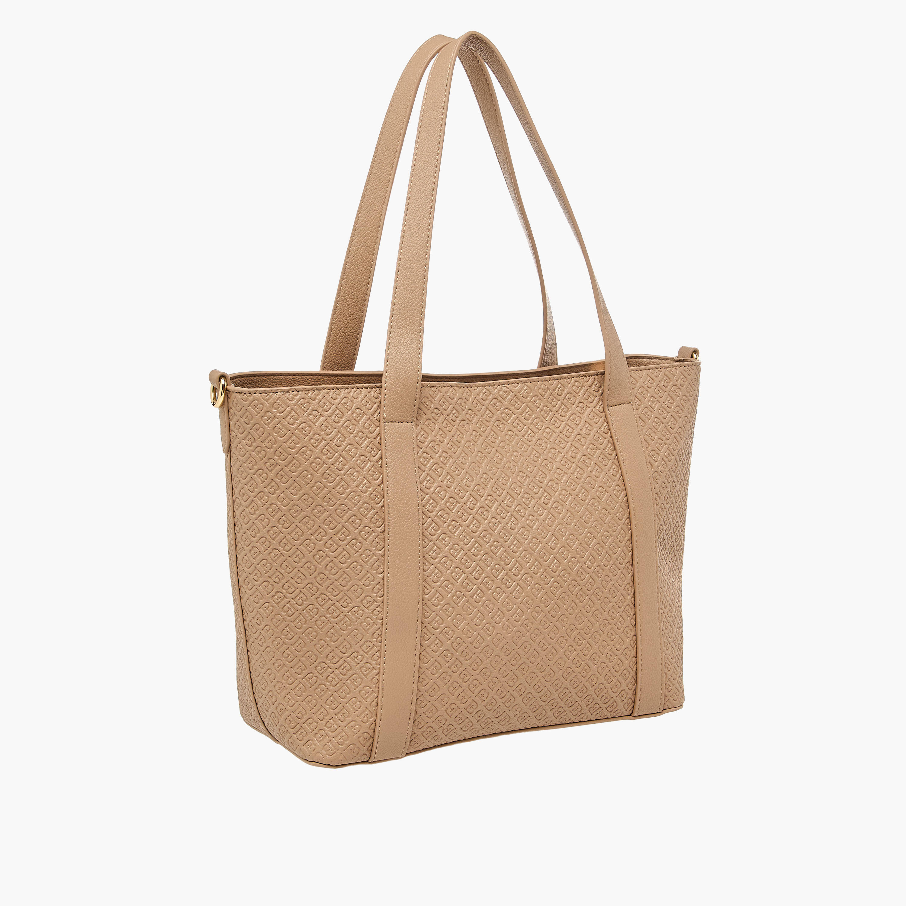 Flora Bella Monogram Embossed Tote Bag with Detachable Strap-women-bagsandwallets-handbags-image-4