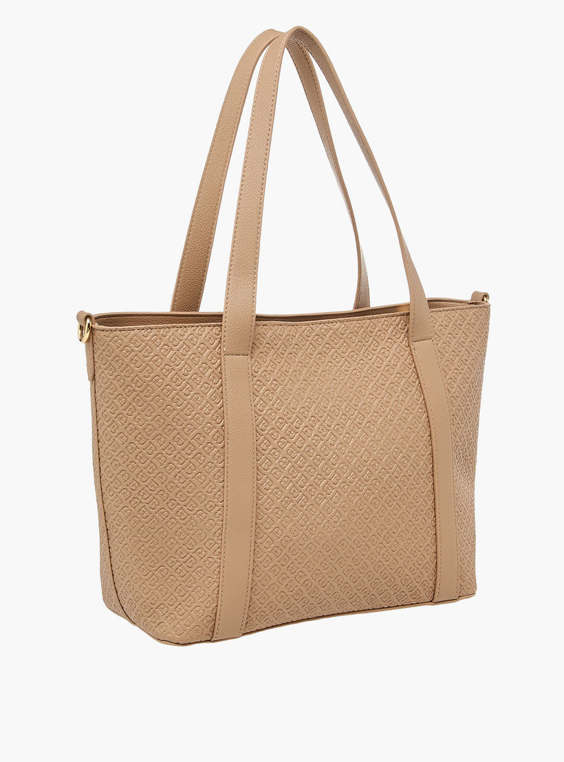 Flora Bella Monogram Embossed Tote Bag with Detachable Strap-women-bagsandwallets-handbags-image-4