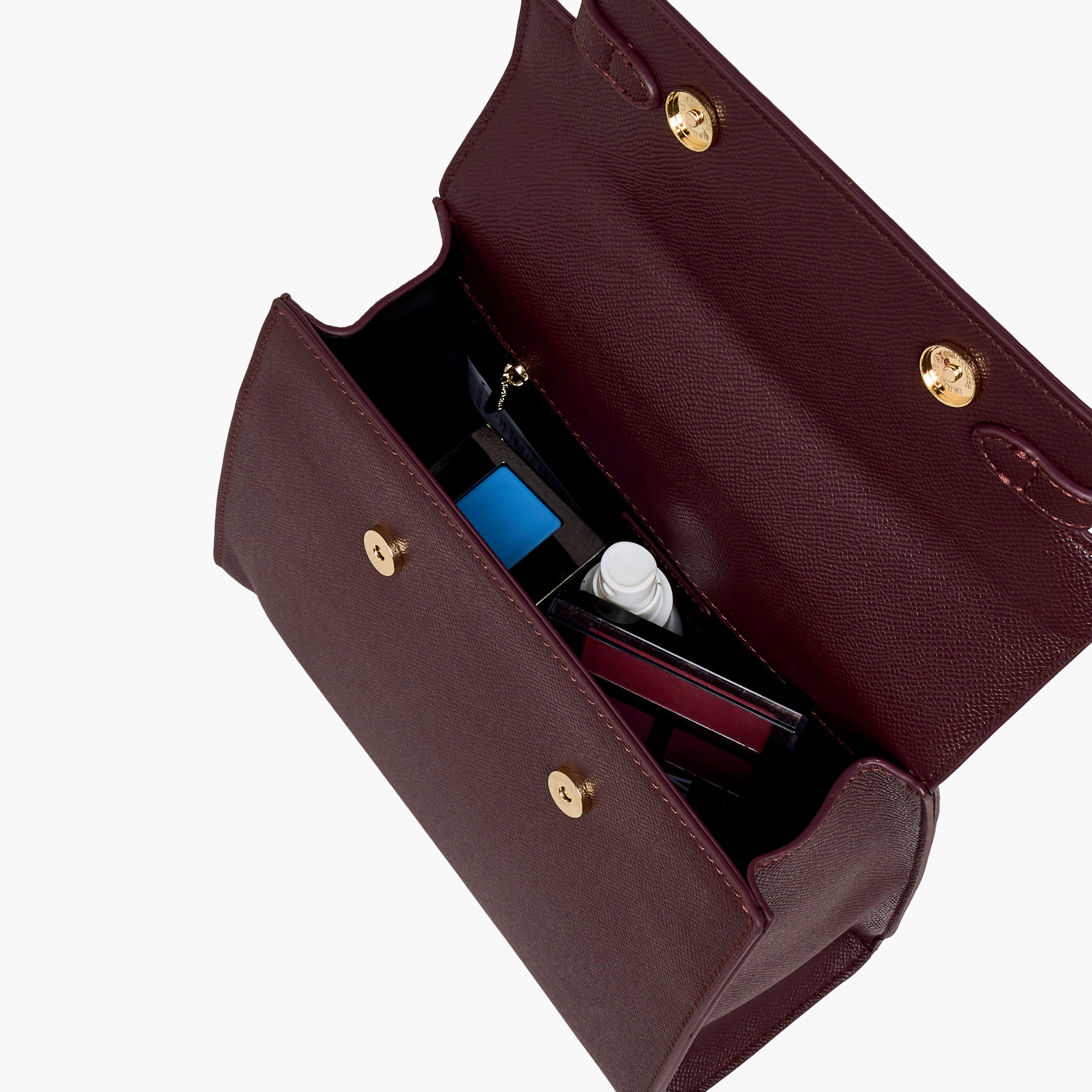 شنطة ساتشيل بارزة الملمس بحزام قابل للفصل وطية إغلاق من فلورا بيلا-women-bagsandwallets-handbags-image-9