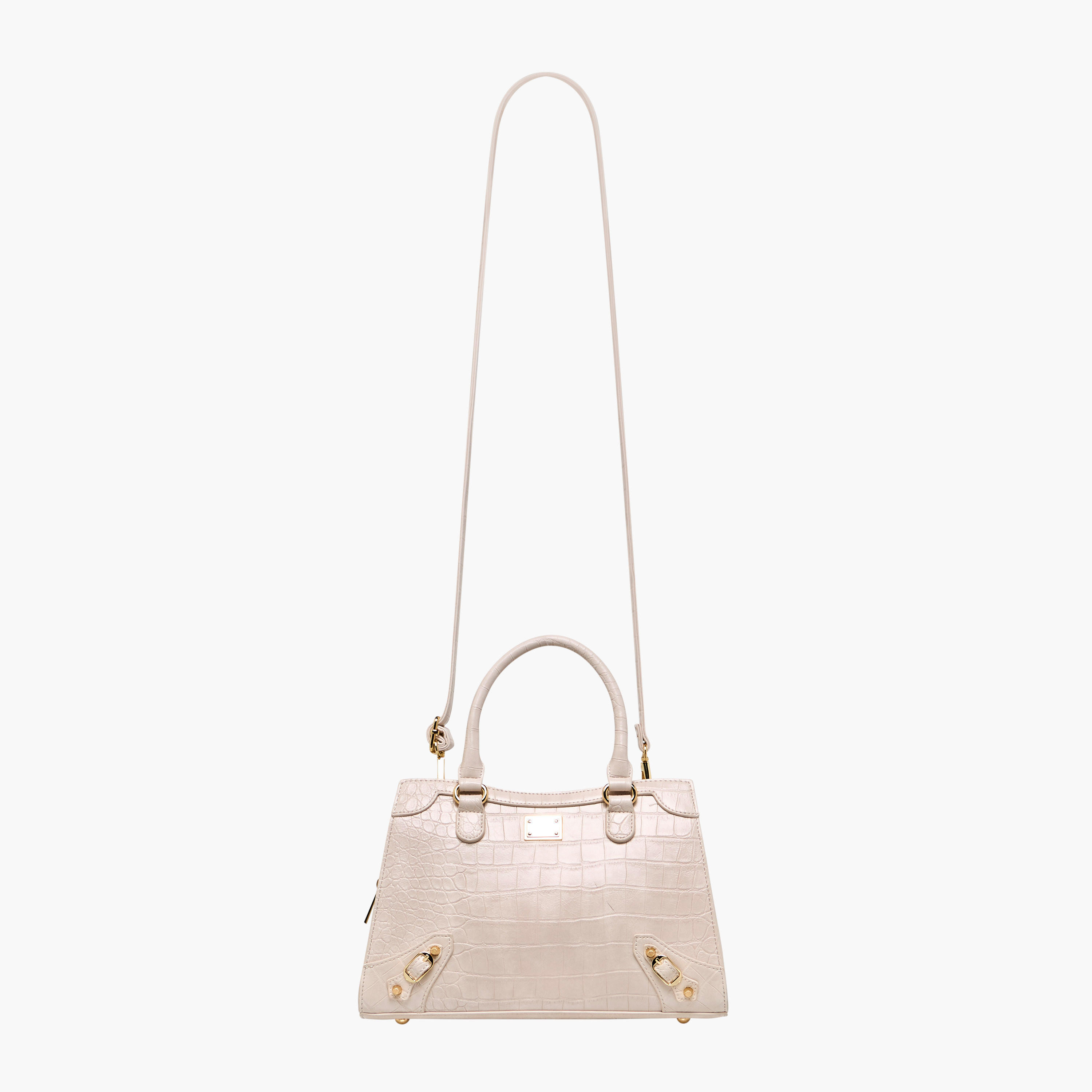 Flora Bella Textured Tote Bag with Detachable Strap and Zip Closure-women-bagsandwallets-handbags-image-3