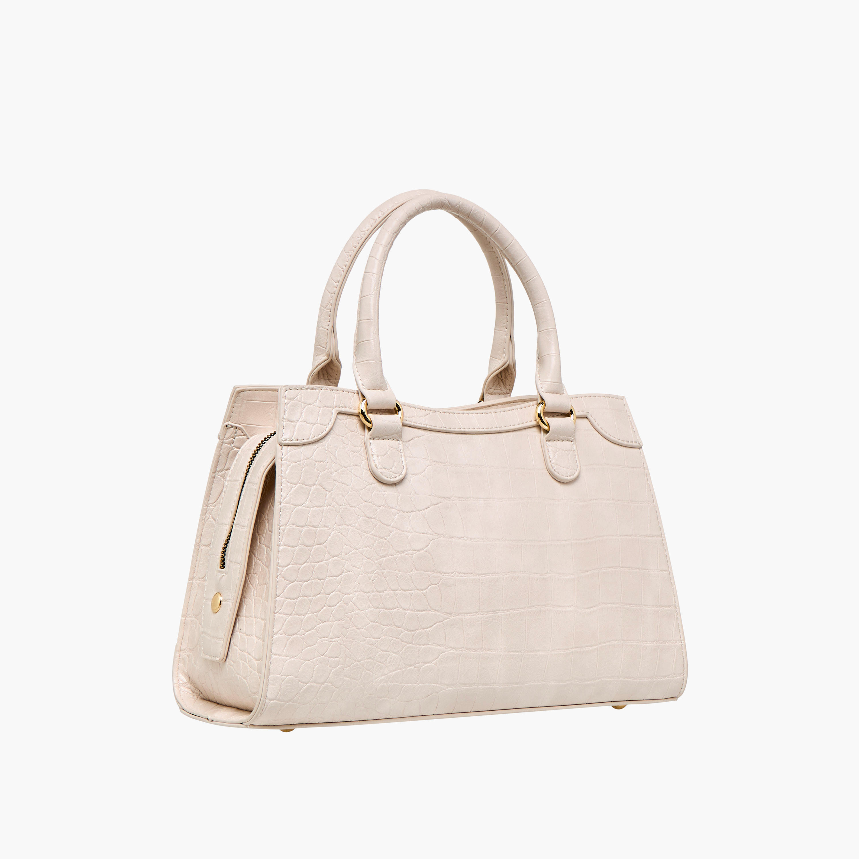 Flora Bella Textured Tote Bag with Detachable Strap and Zip Closure-women-bagsandwallets-handbags-image-4