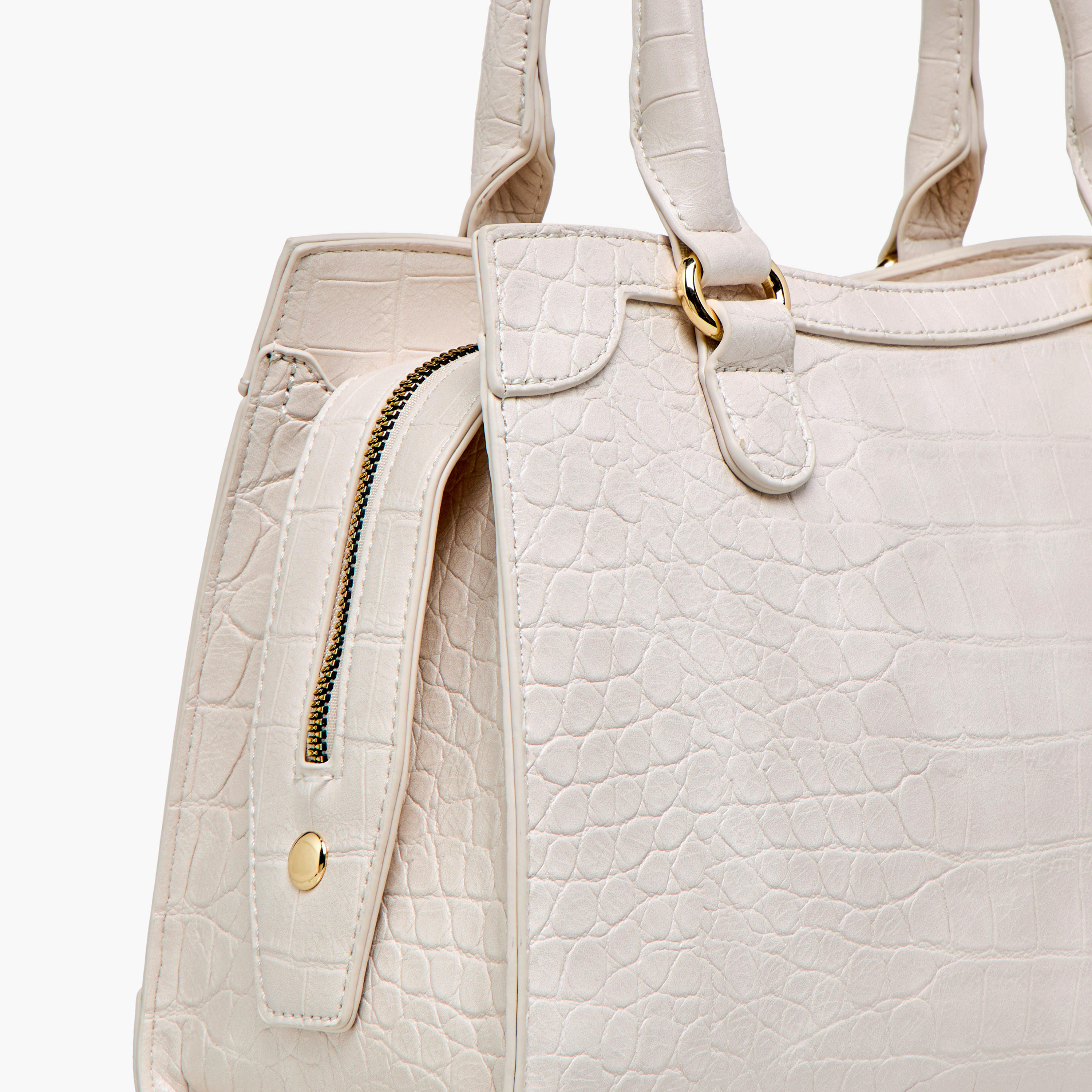 Flora Bella Textured Tote Bag with Detachable Strap and Zip Closure-women-bagsandwallets-handbags-image-6