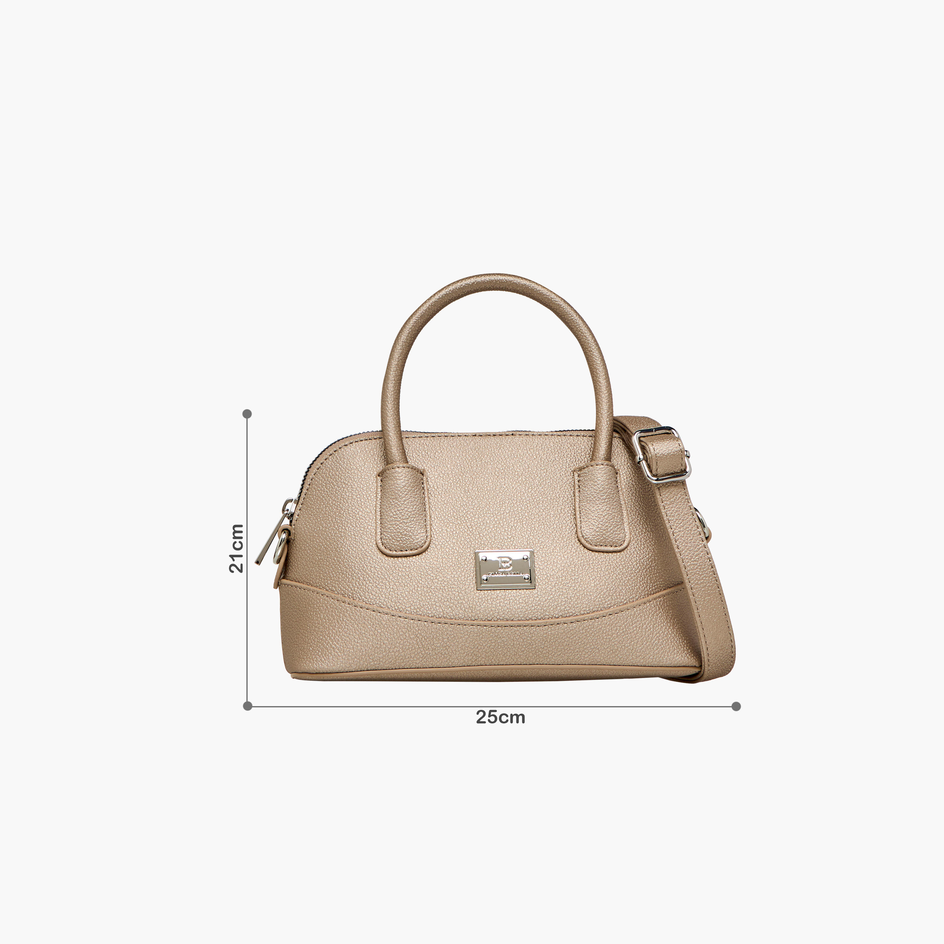 Flora Bella Textured Crossbody Bag with Detachable Strap and Zip Closure-women-bagsandwallets-handbags-image-2