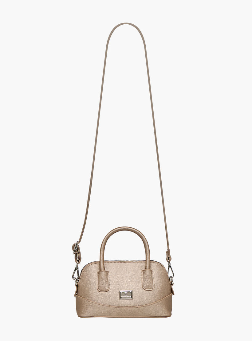 Flora Bella Textured Crossbody Bag with Detachable Strap and Zip Closure-women-bagsandwallets-handbags-image-4