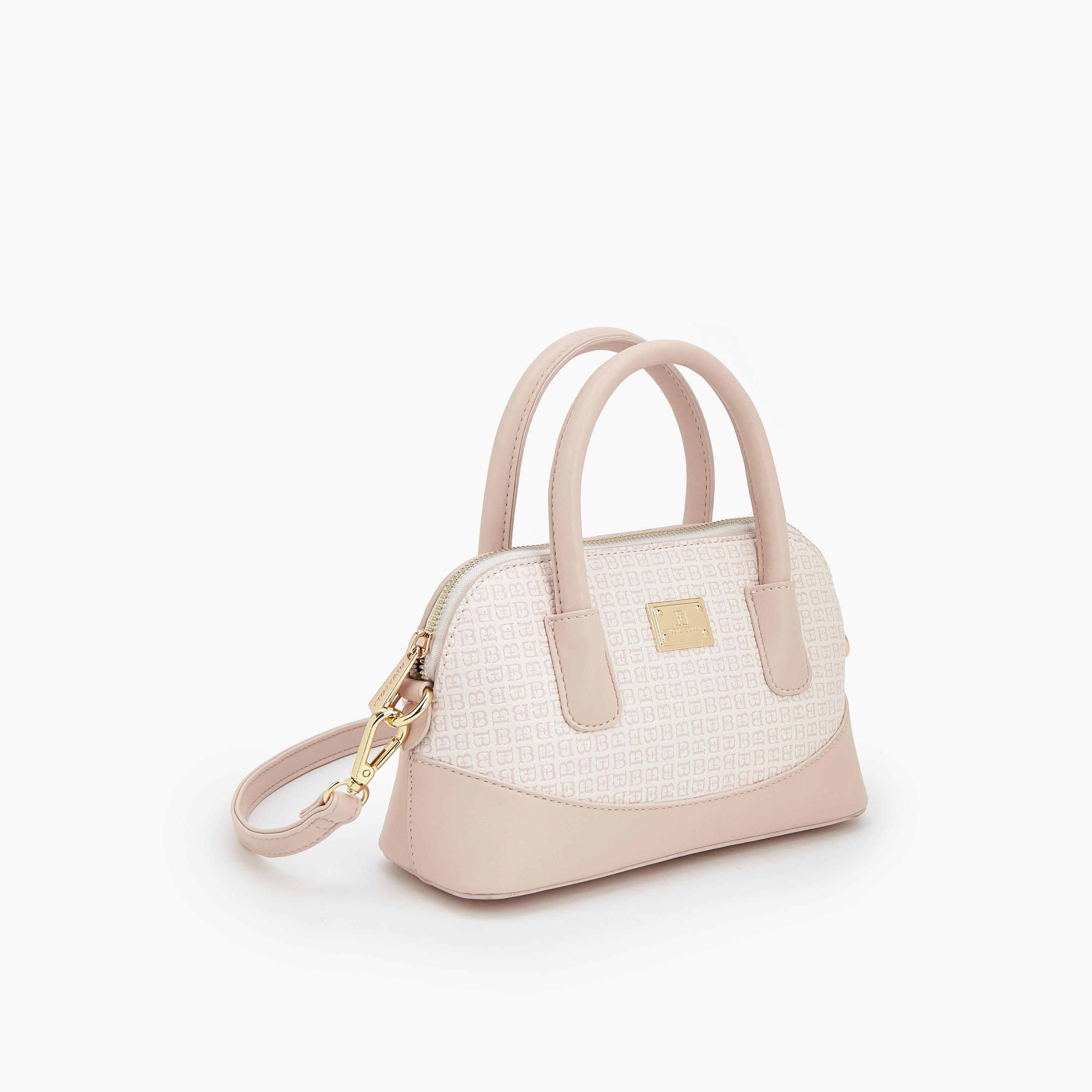 Flora Bella Monogram Print Satchel Bag with Detachable Strap-women-bagsandwallets-handbags-image-4